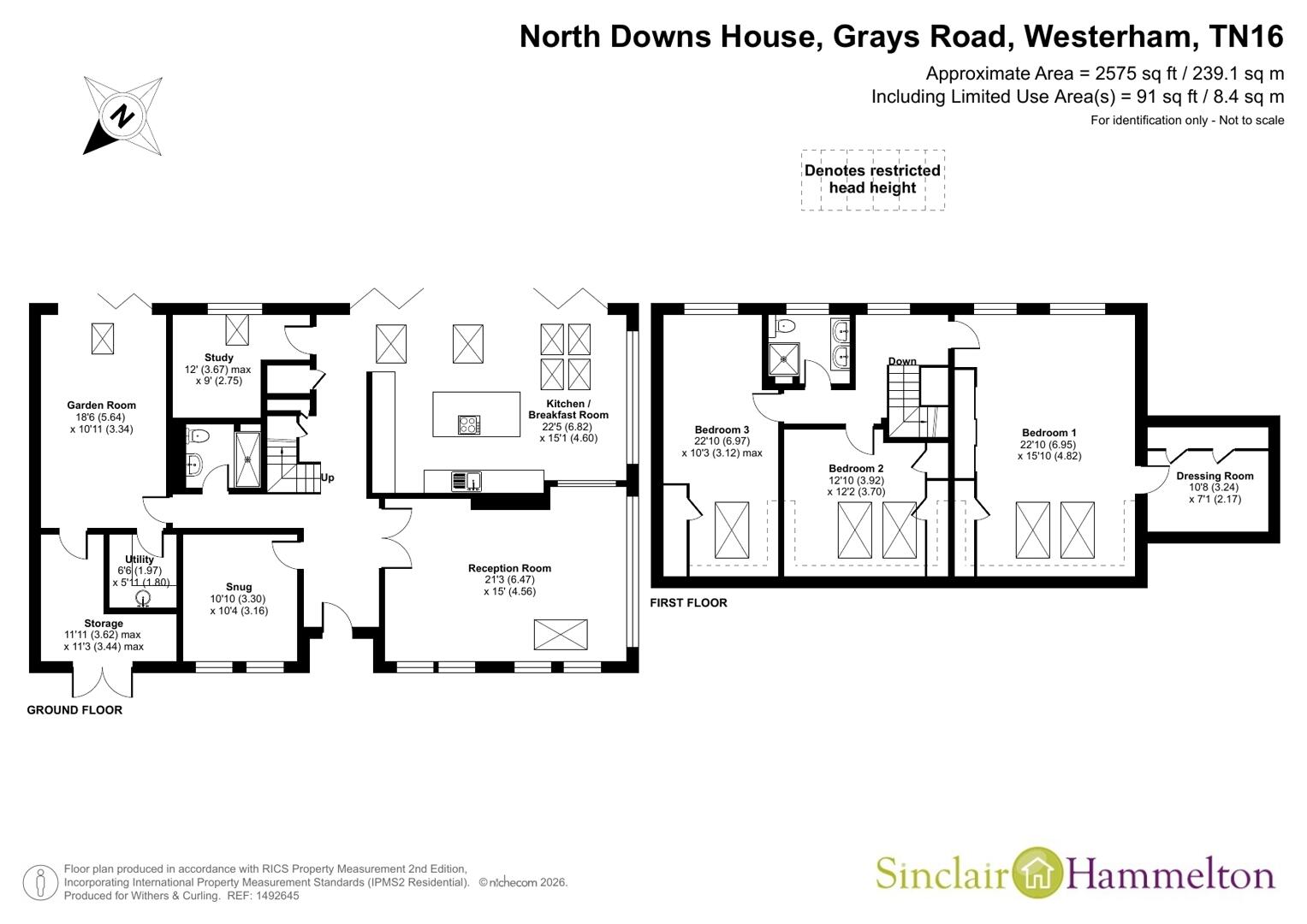 North Downs House, Grays Road, Westerham floorplan