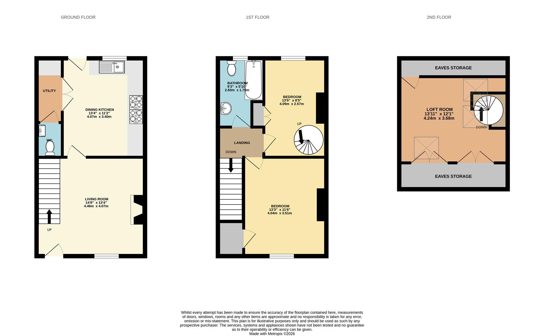 3 Cross Keys Row, Chapel Milton, High Peak floorplan