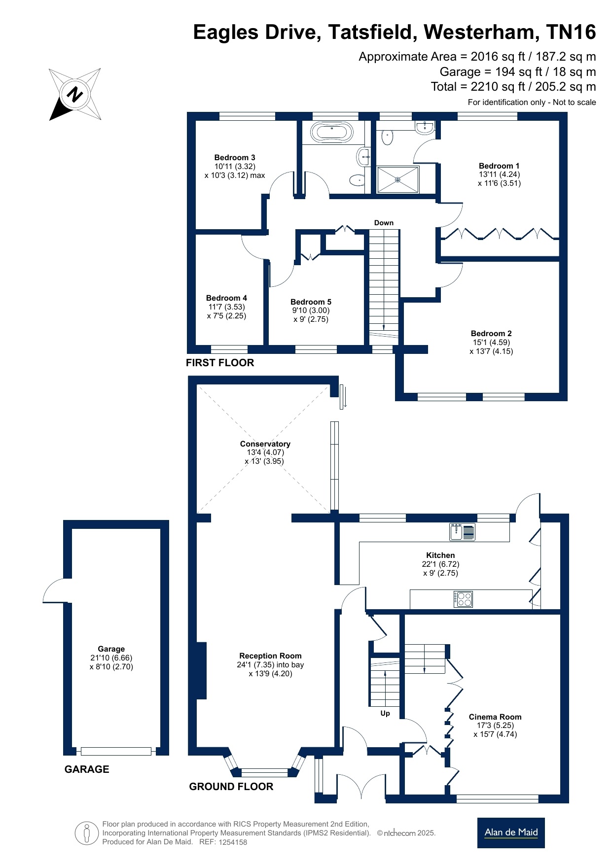 2, Eagles Drive, Westerham floorplan
