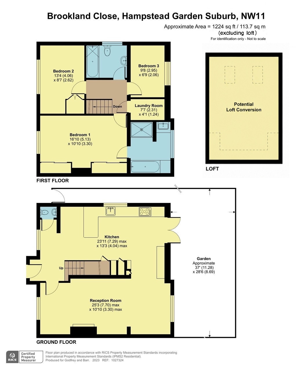 5, Brookland Close, London floorplan