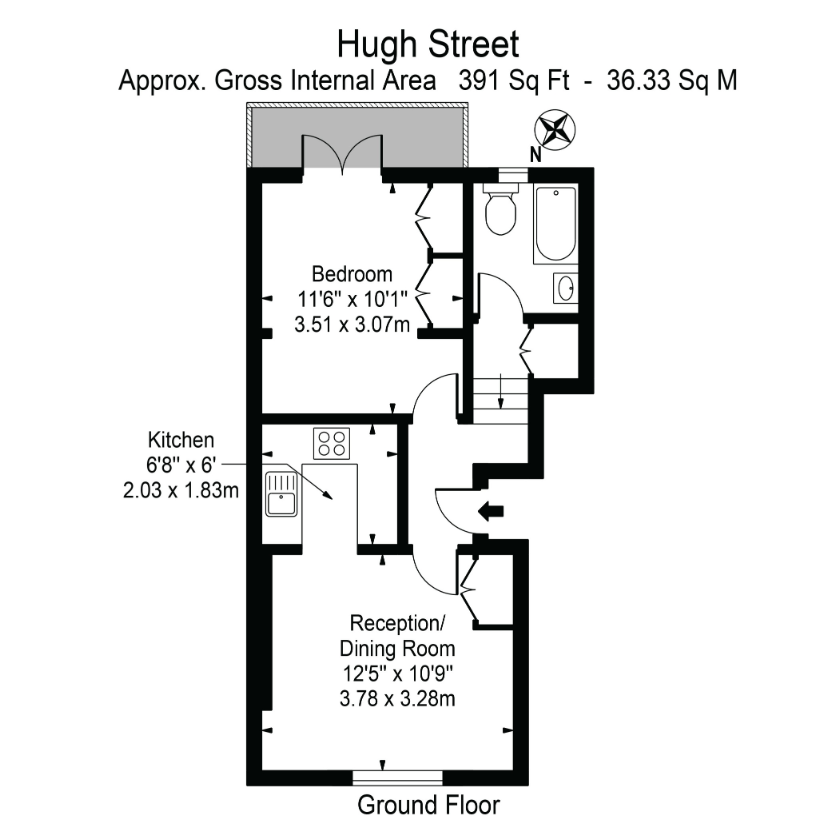 Hugh Street, London floorplan