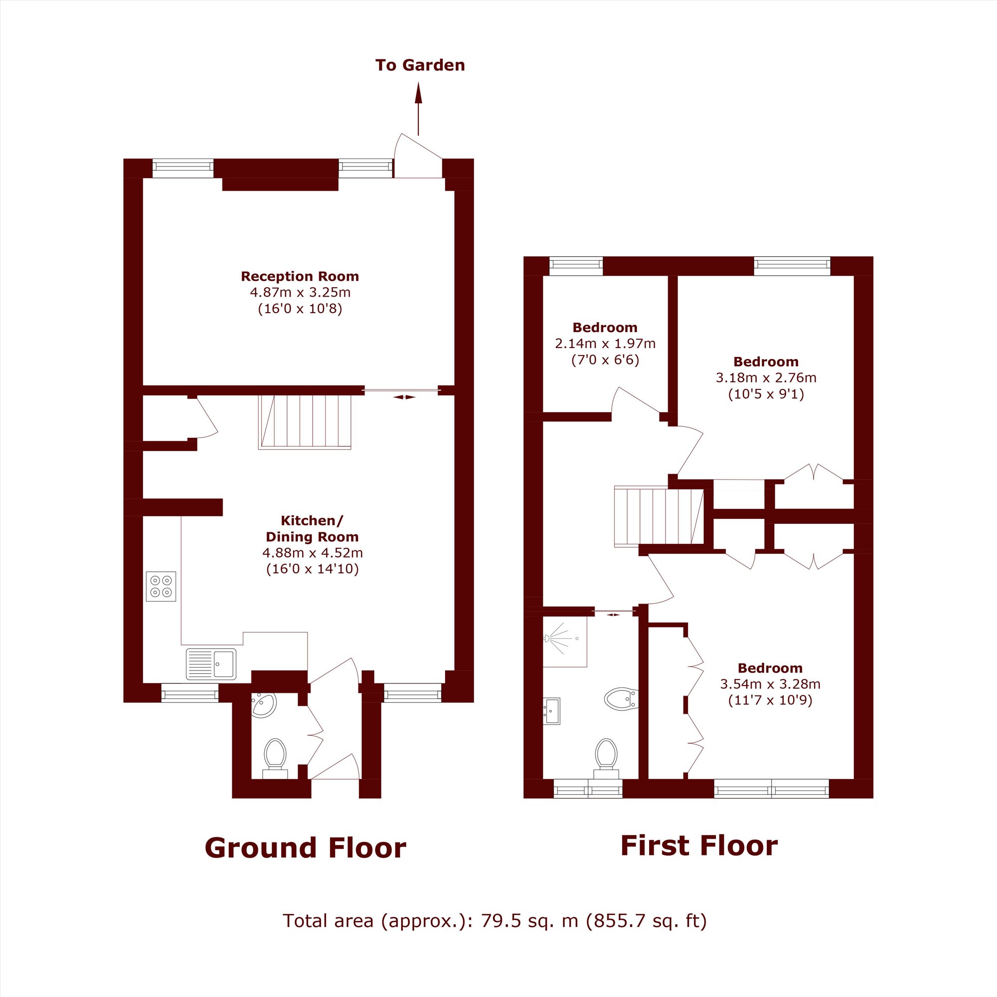 3, Cobham Close, London floorplan