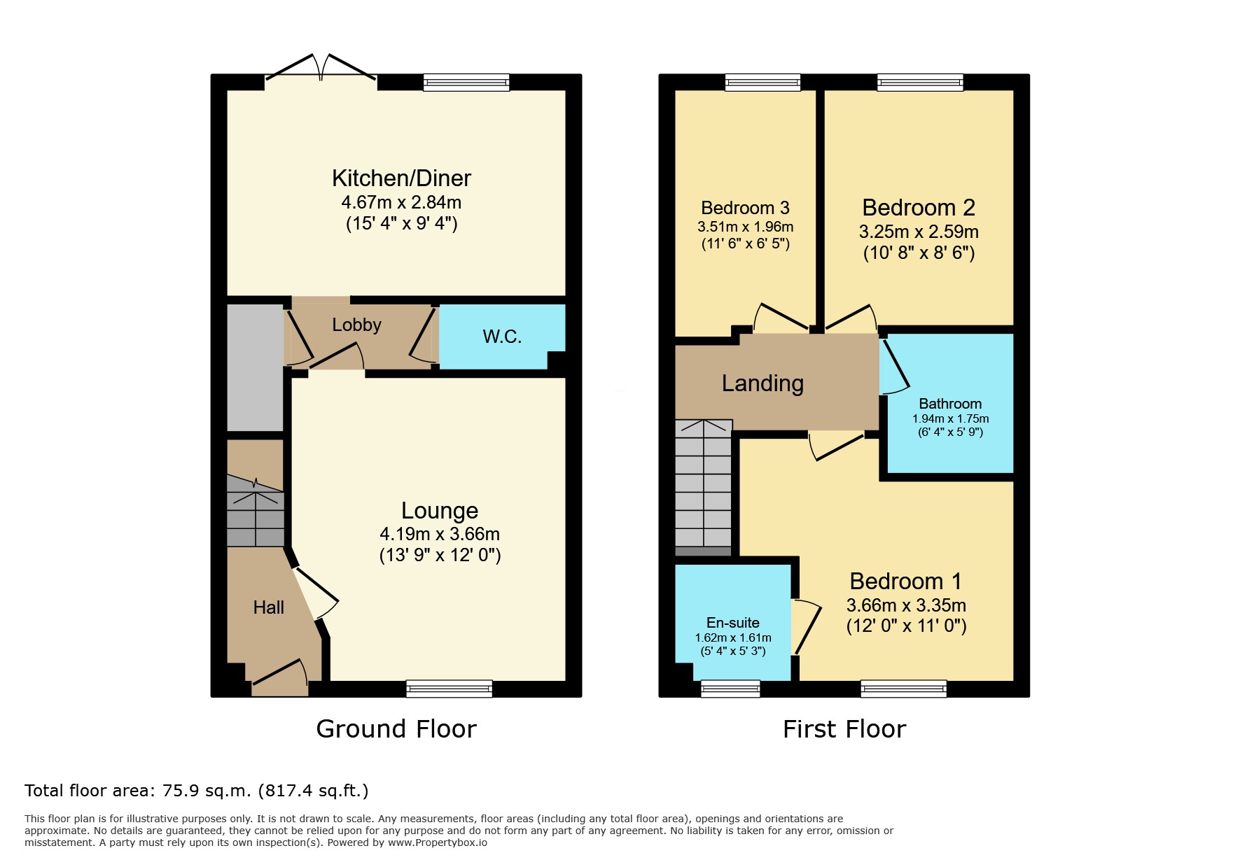 8 Cygnet Close, Melton Mowbray floorplan
