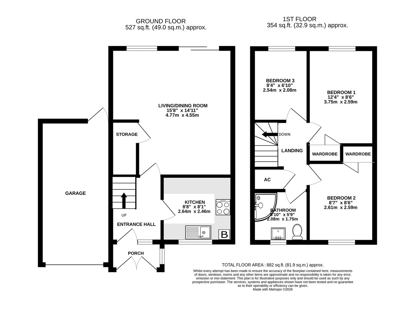 13, Briardene, Abergavenny floorplan