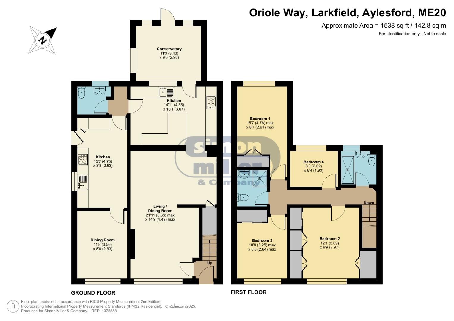 29, Oriole Way, Aylesford floorplan