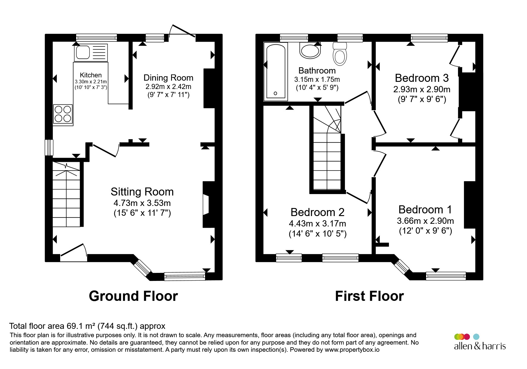 436, Marston Road, Oxford floorplan