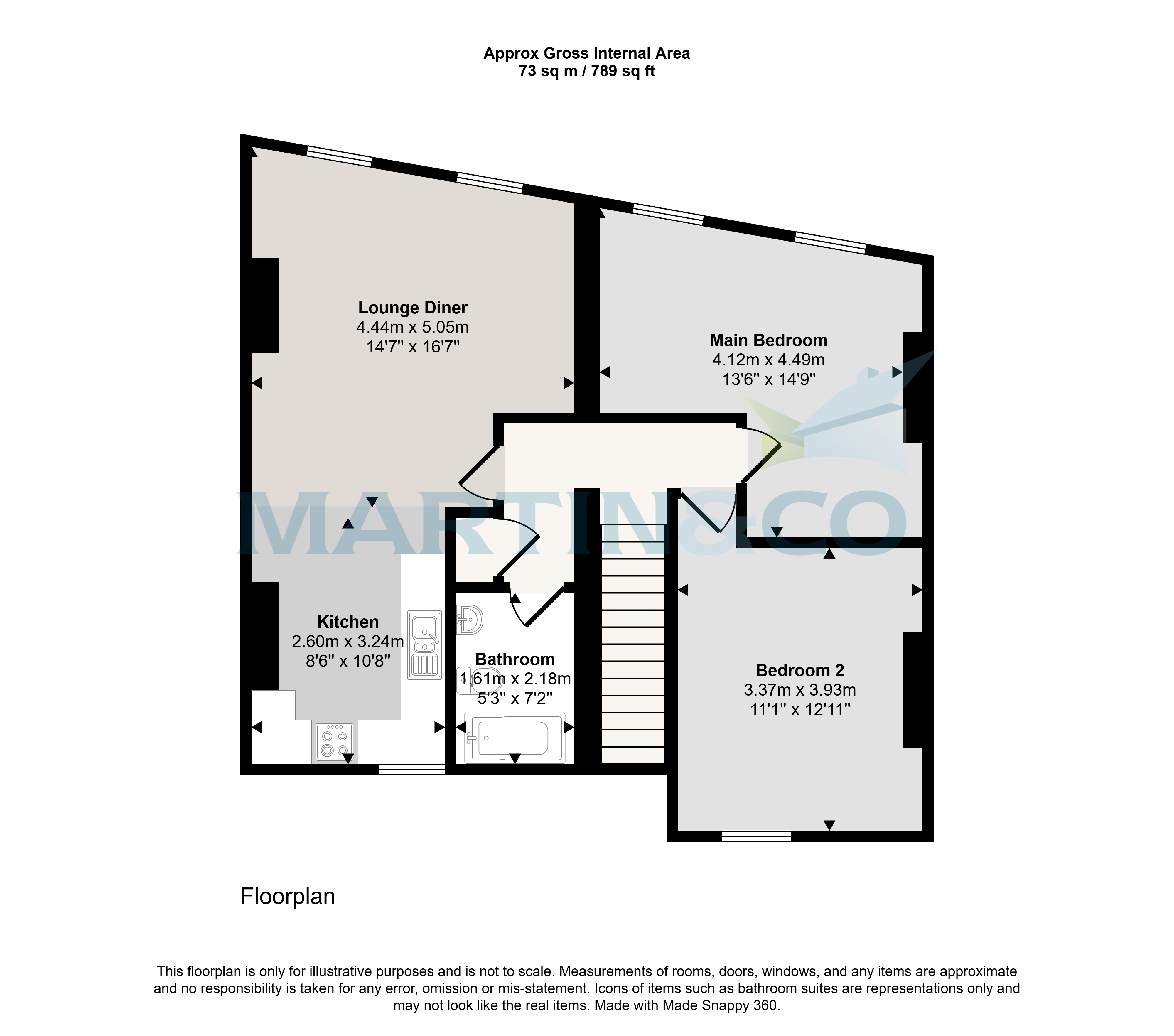 Flat 3, 35, Bullfields, Snodland floorplan