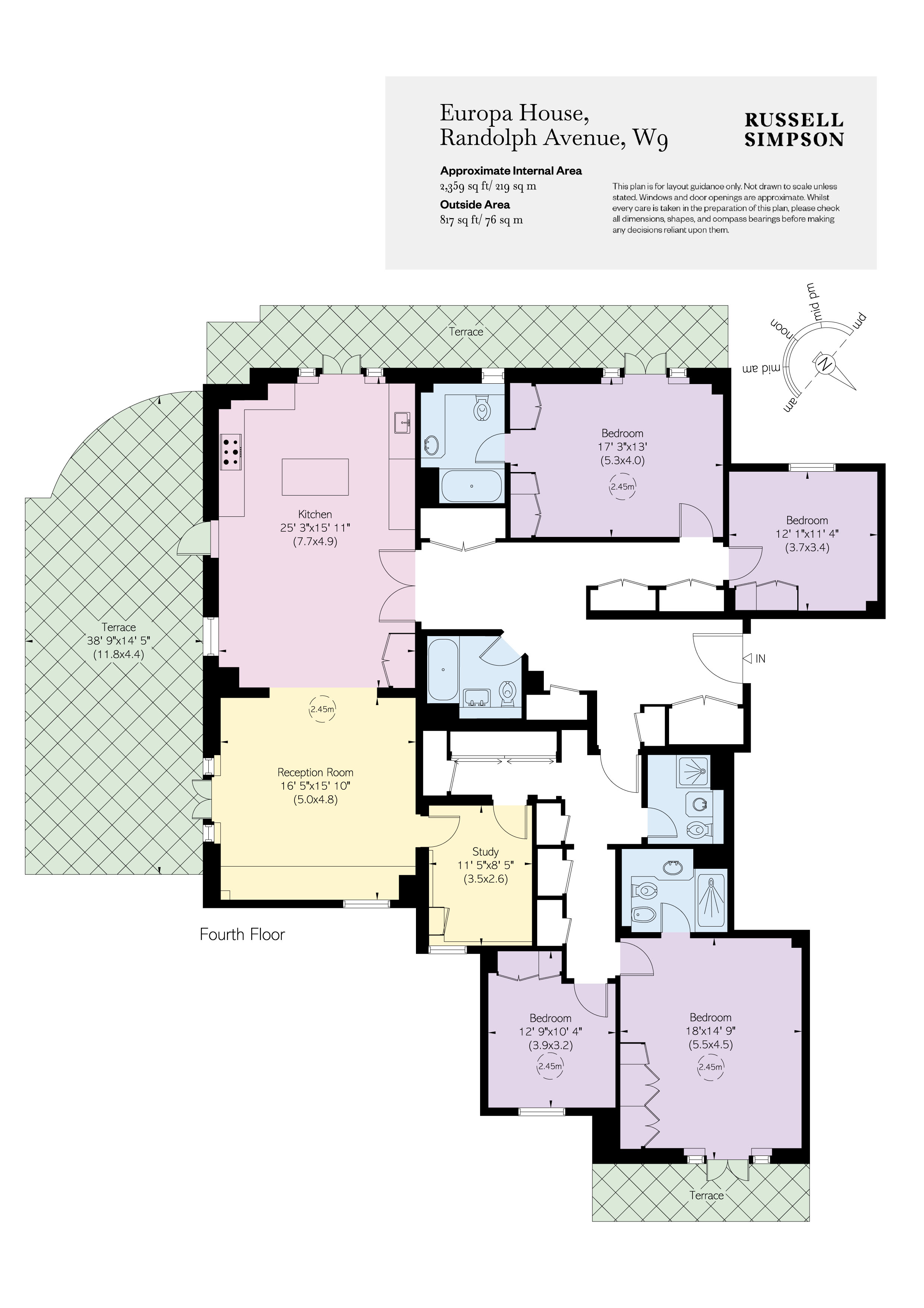 12 Europa House, 79A, Randolph Avenue, Little Venice floorplan