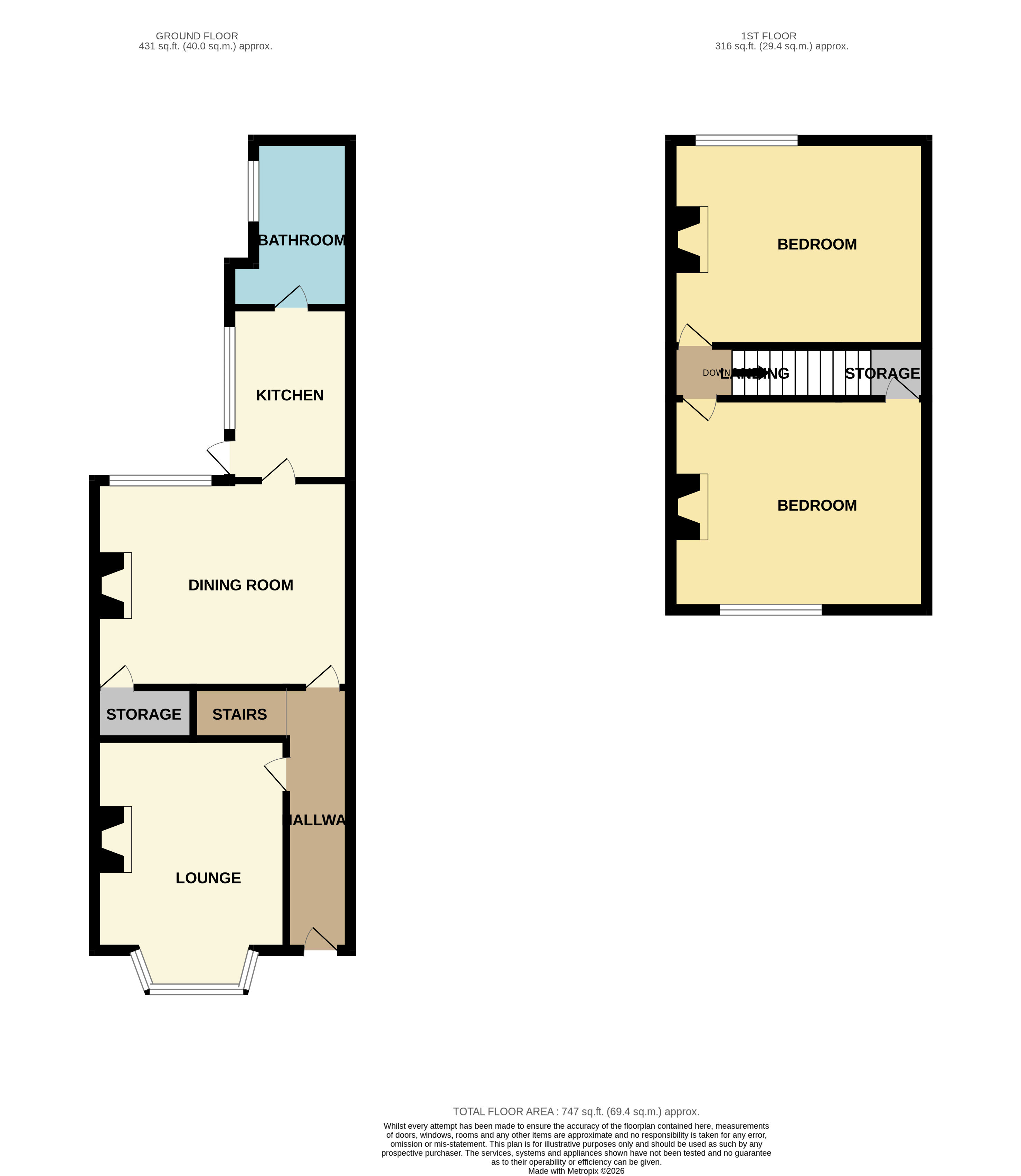 1, Salisbury Street, Scarborough floorplan