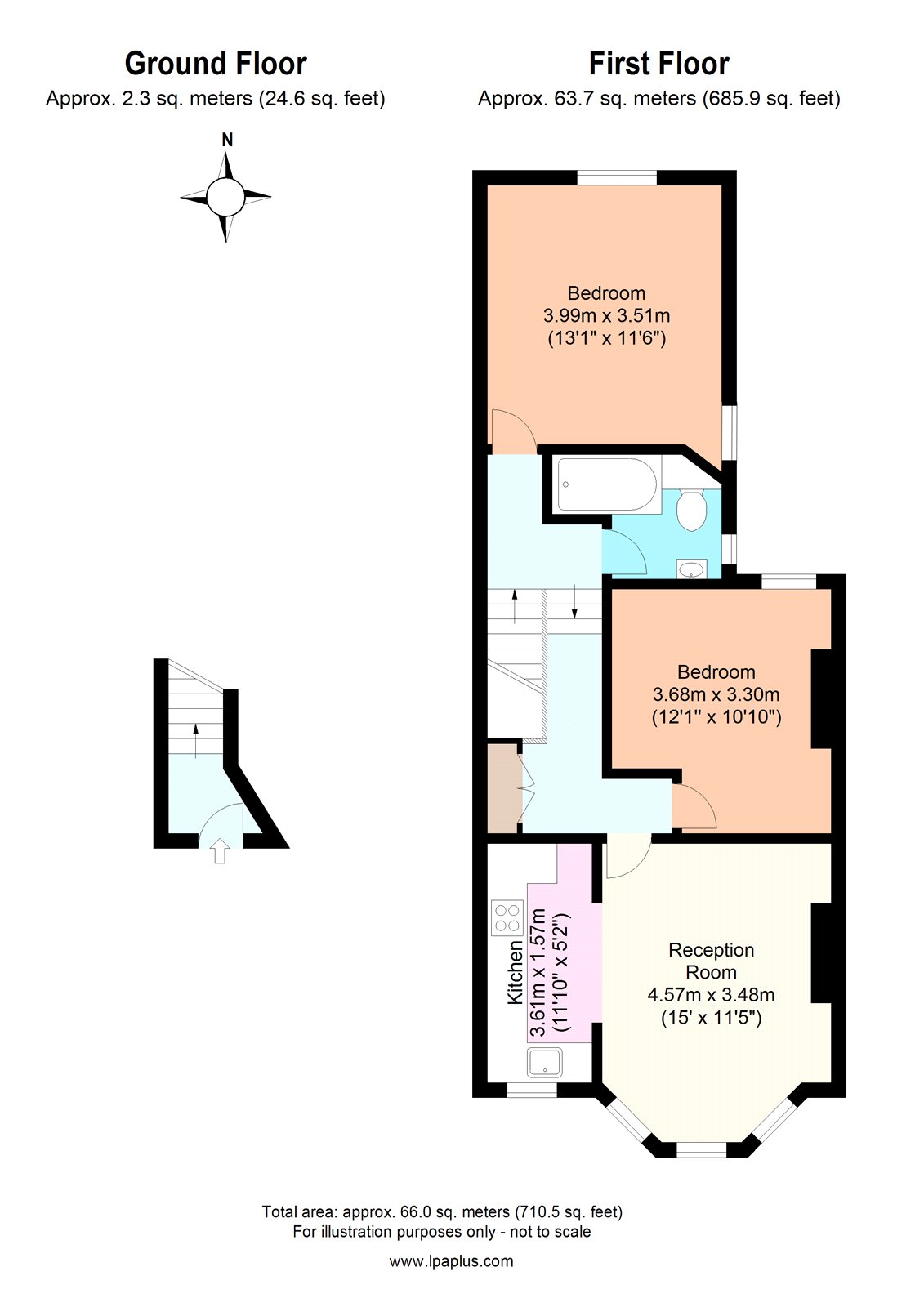 2 Bedrooms Flat to rent in Pemberton Road, Harringay, London N4