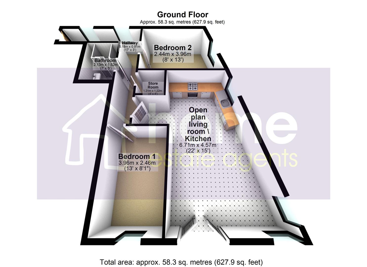 5 Woodlands Park, Walnut Close, Hyde floorplan