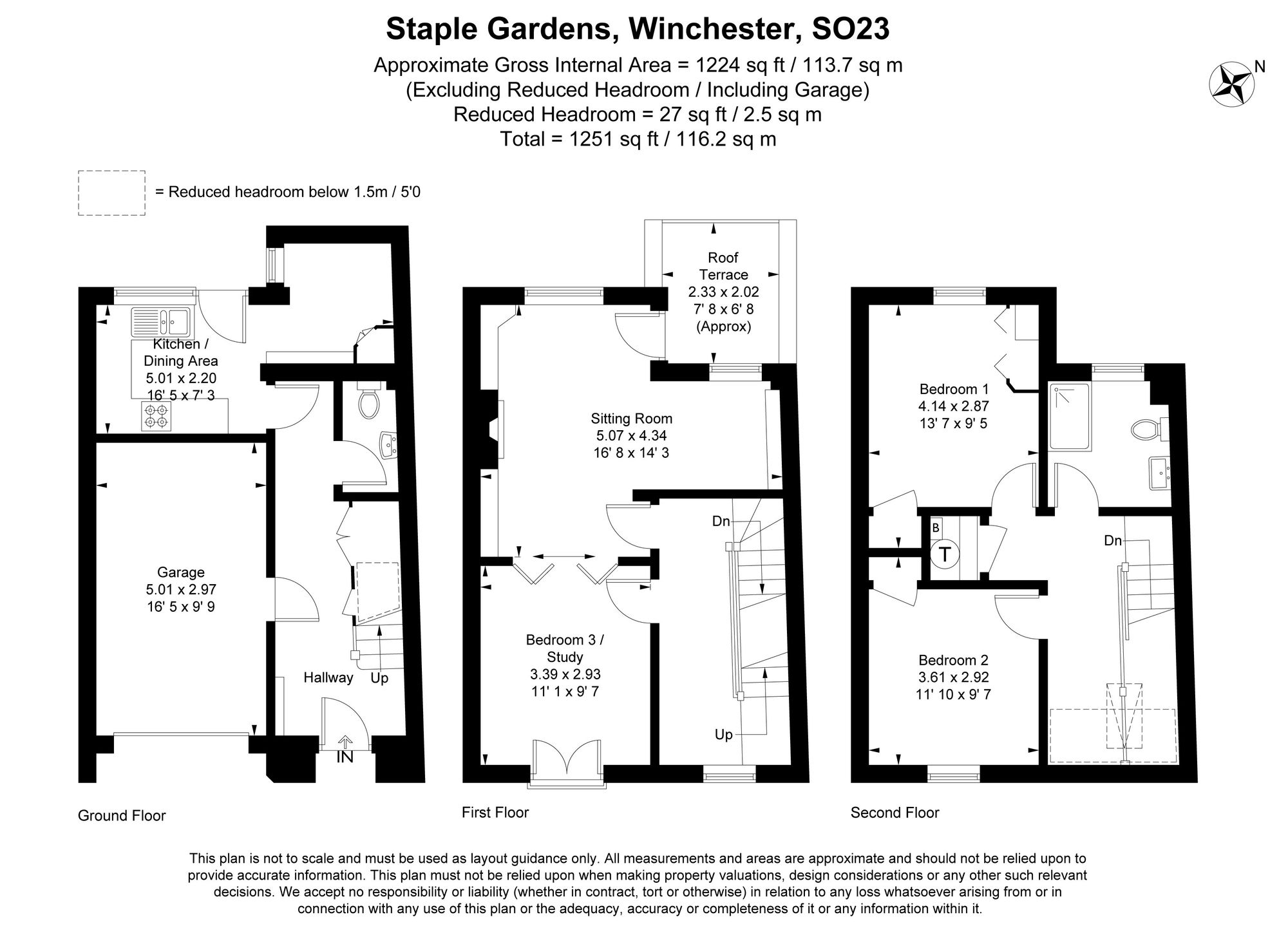 3a Staple Gardens, Winchester floorplan