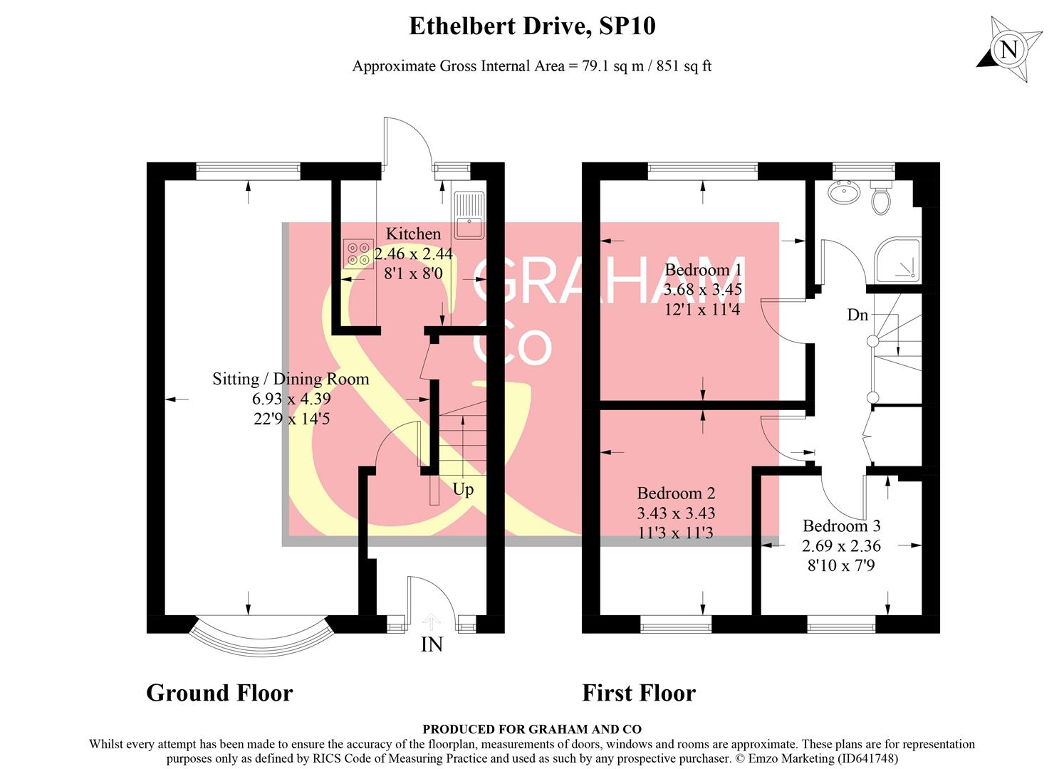 Ethelbert Drive, Charlton, Andover SP10, 3 bedroom terraced house for sale 61716650