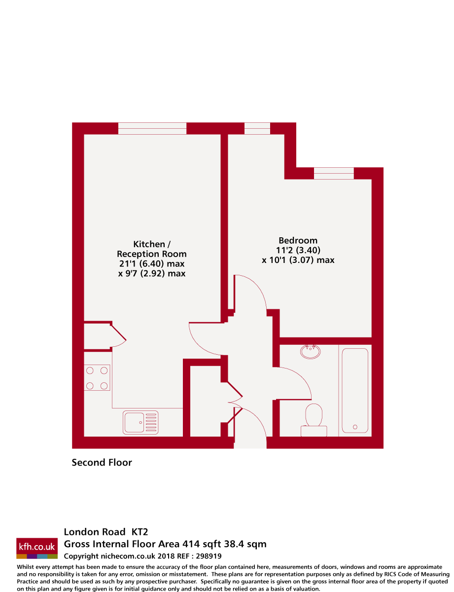 Flat 7, 177, London Road, Surrey floorplan