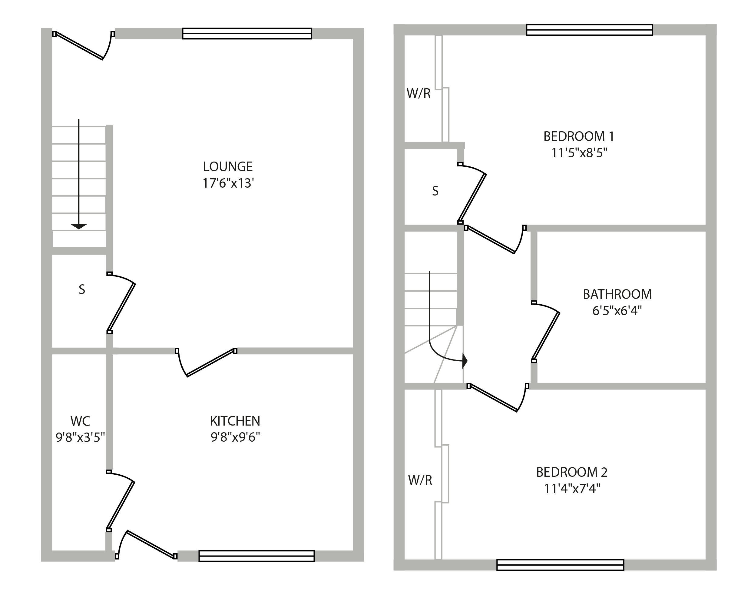 2 Bedrooms Terraced house for sale in St Cuthbert Crescent, Johnstone, Renfrewshire PA5