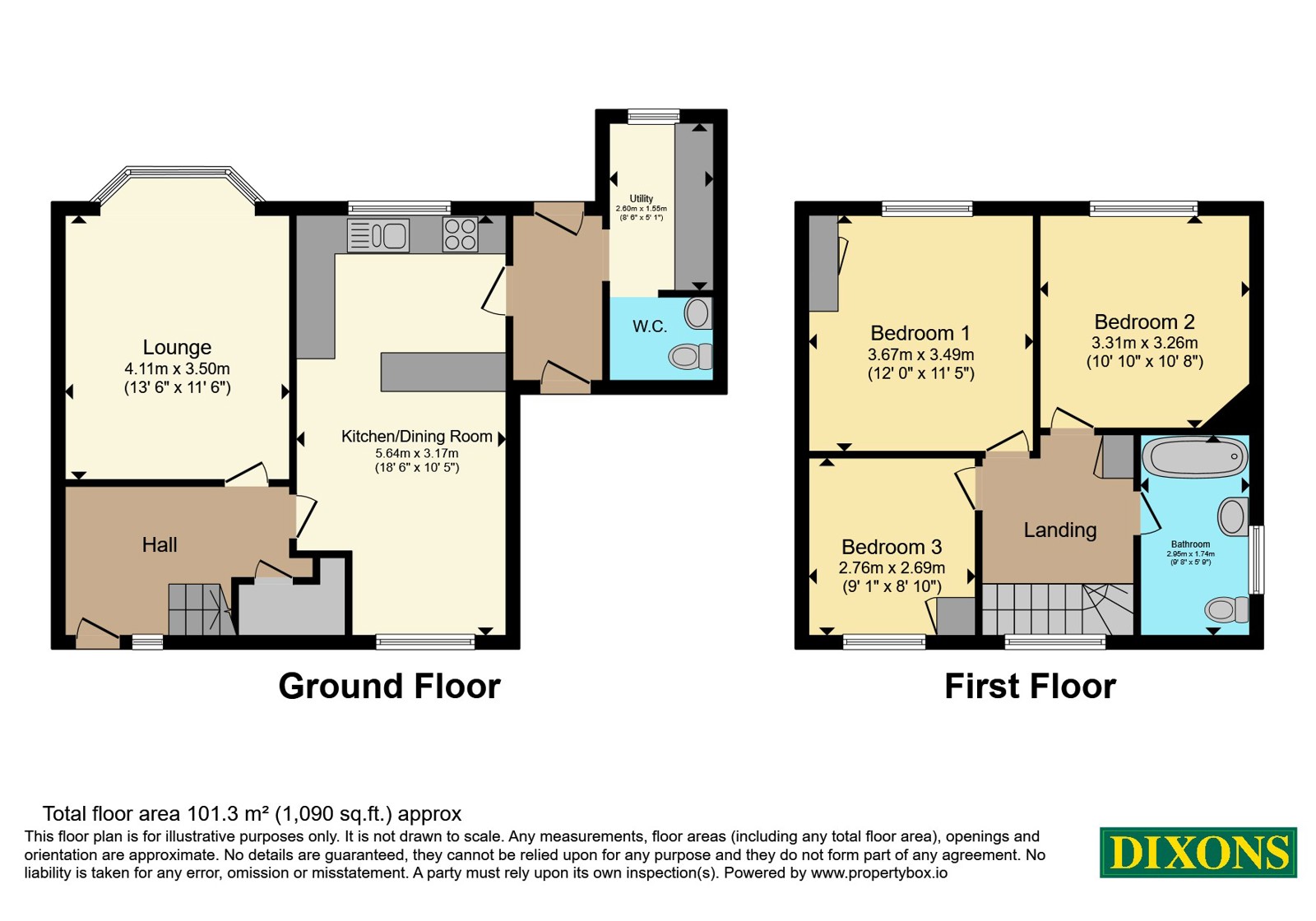 7, Kinver Avenue, Worcestershire floorplan