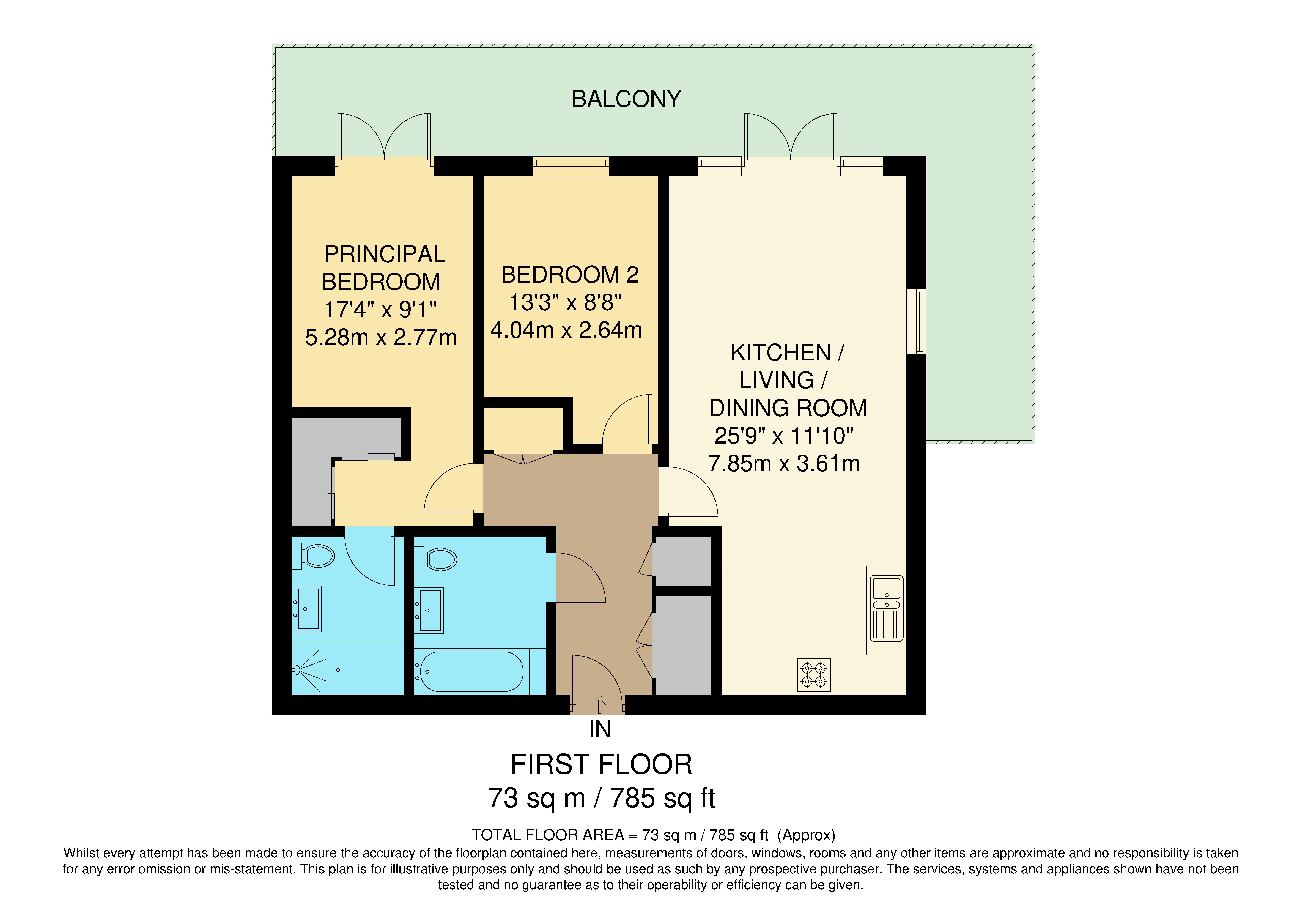 Apartment 8, Atkinson House, 3, Eden Place, Surrey floorplan