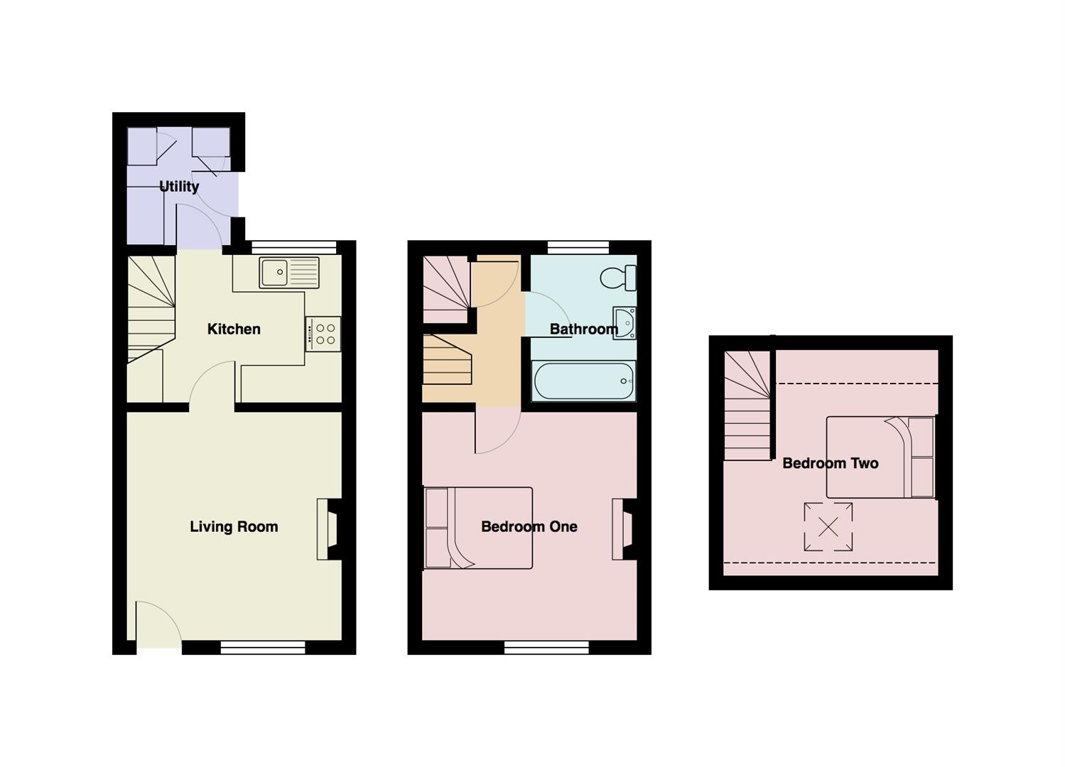 2 Bedrooms Terraced house for sale in Cumberland View, Lancaster LA1