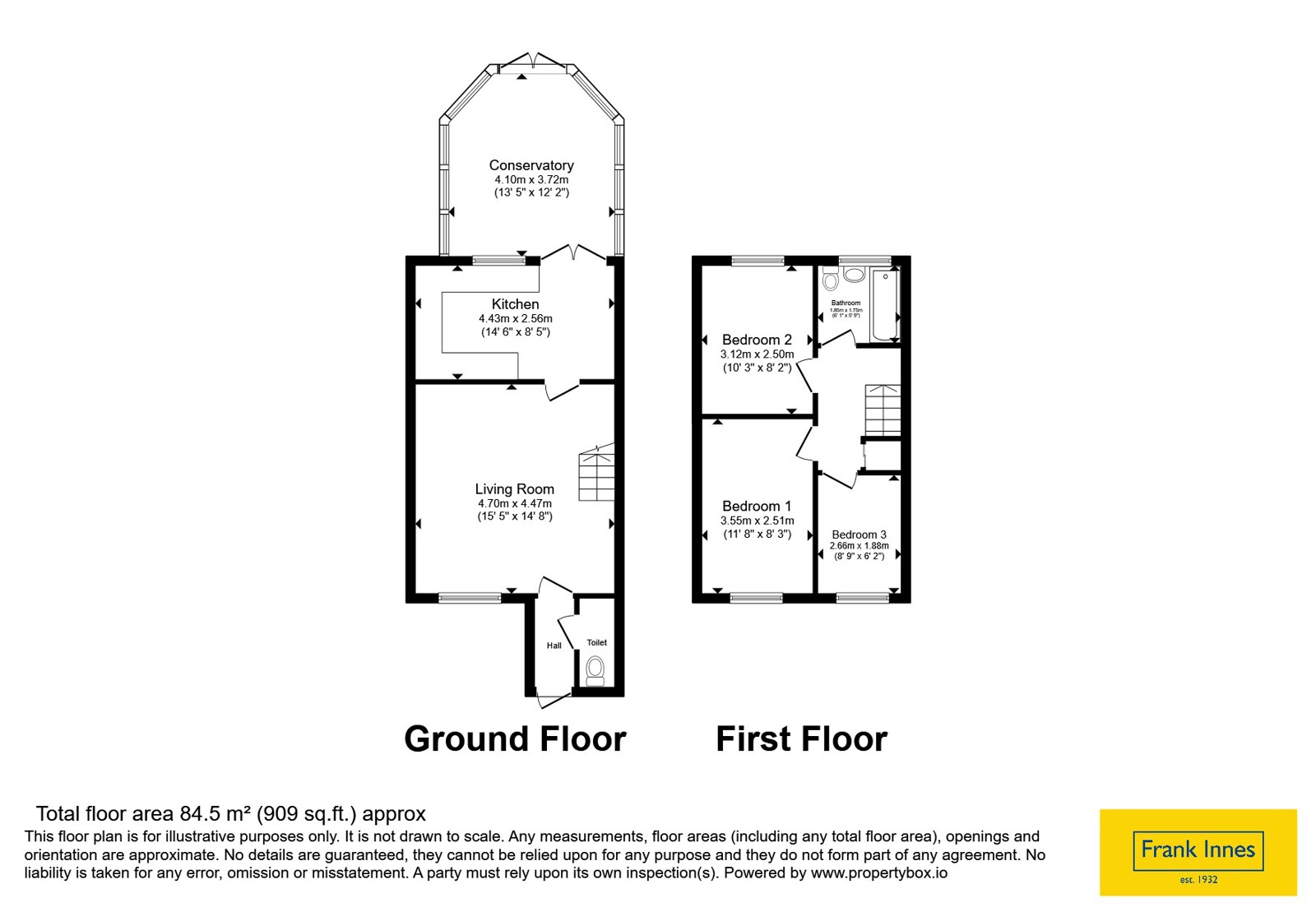 12, Wain Avenue, Derbyshire floorplan