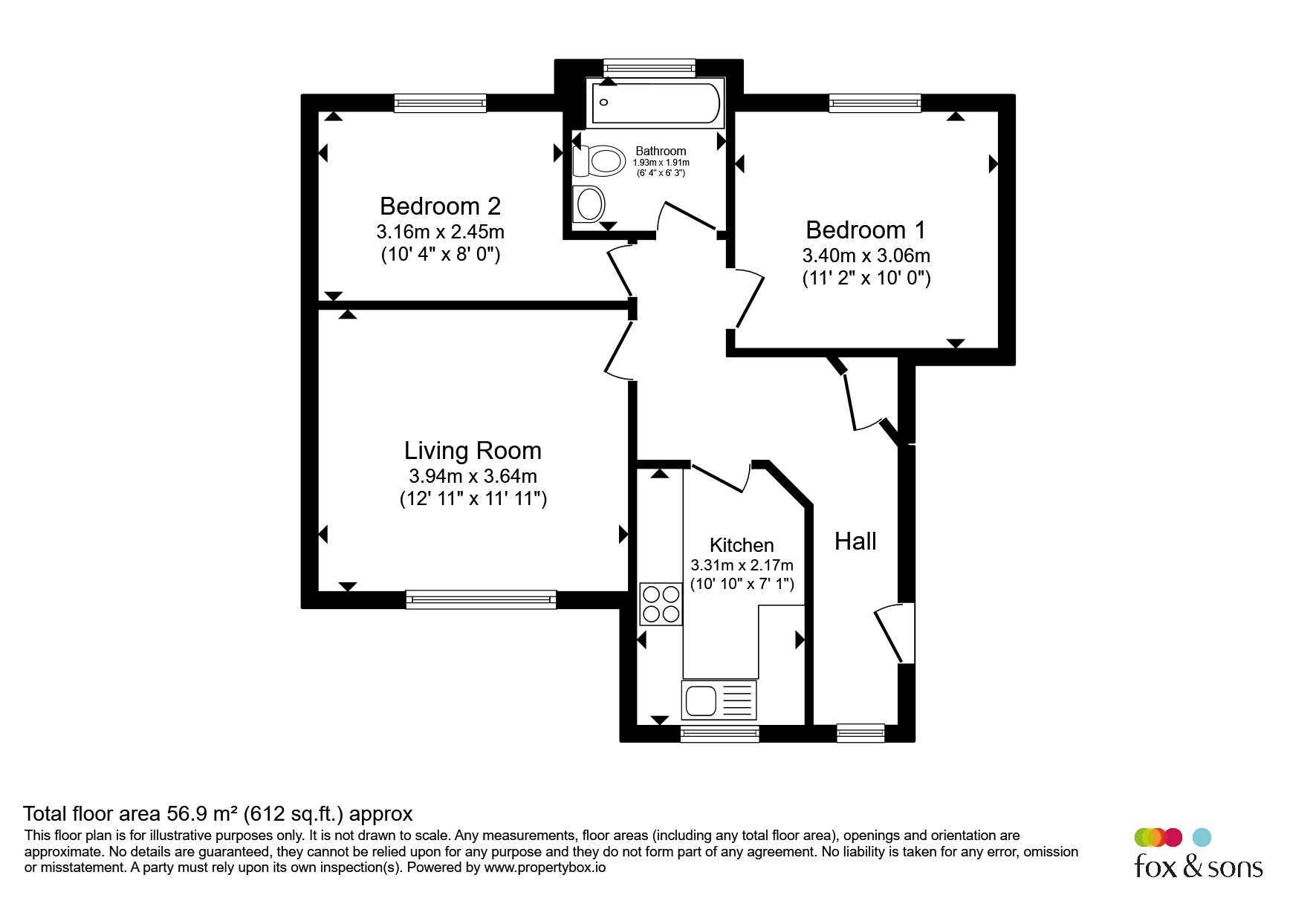 Flat 36, Whitworth Court, 9, Whitworth Road, Southampton floorplan
