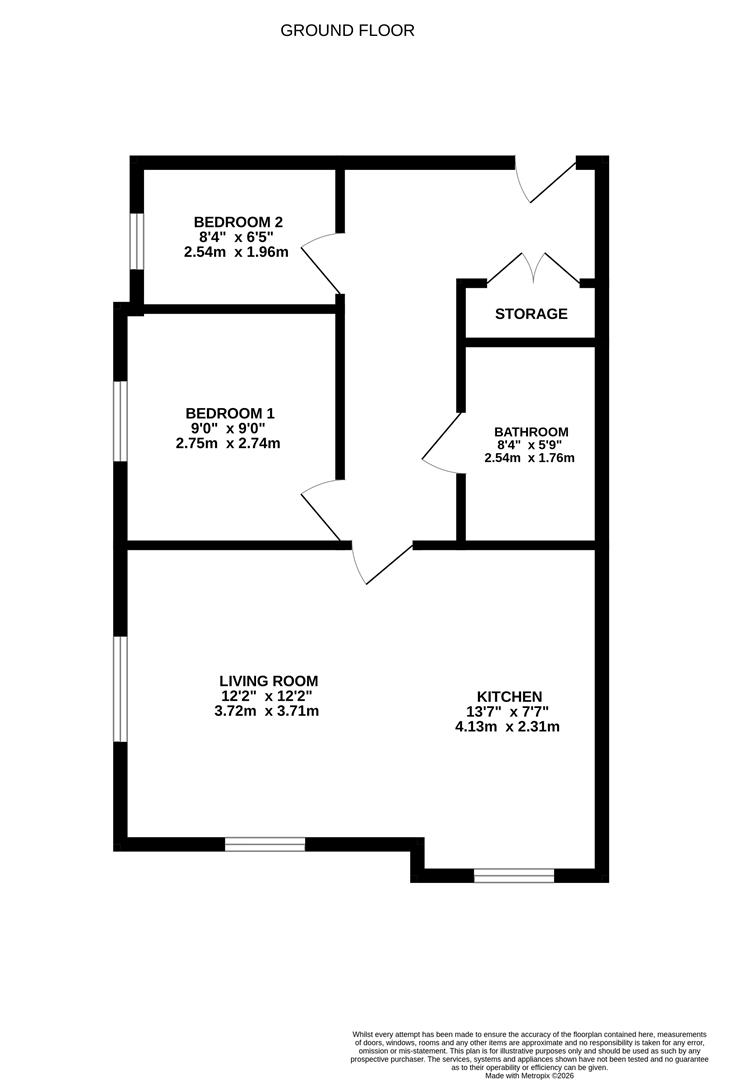 Apartment 11, 467, Priory Road, Hull floorplan