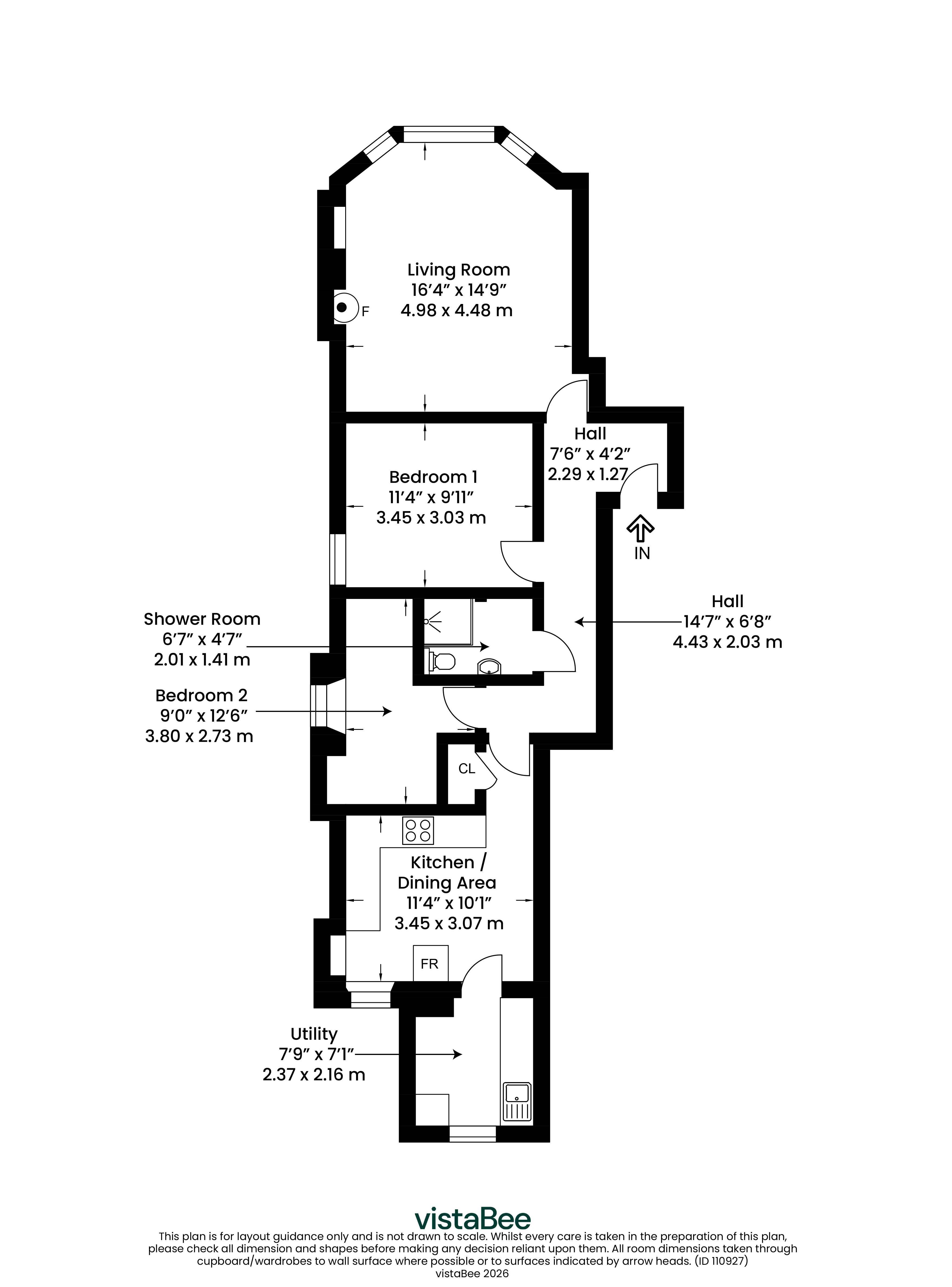 1/2, 1, Well Street, North Ayrshire floorplan