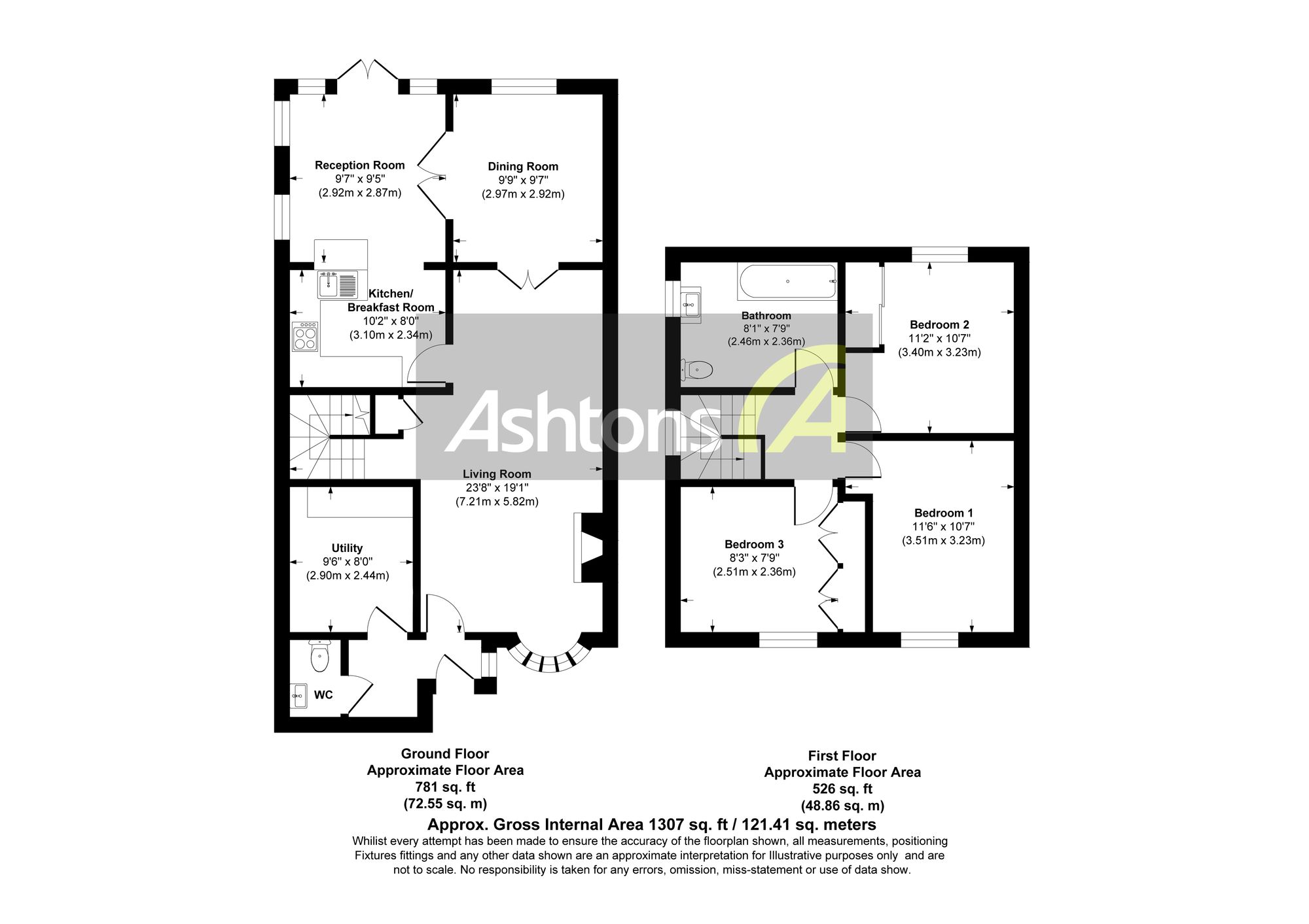 7 Berrington Grove, Wigan floorplan