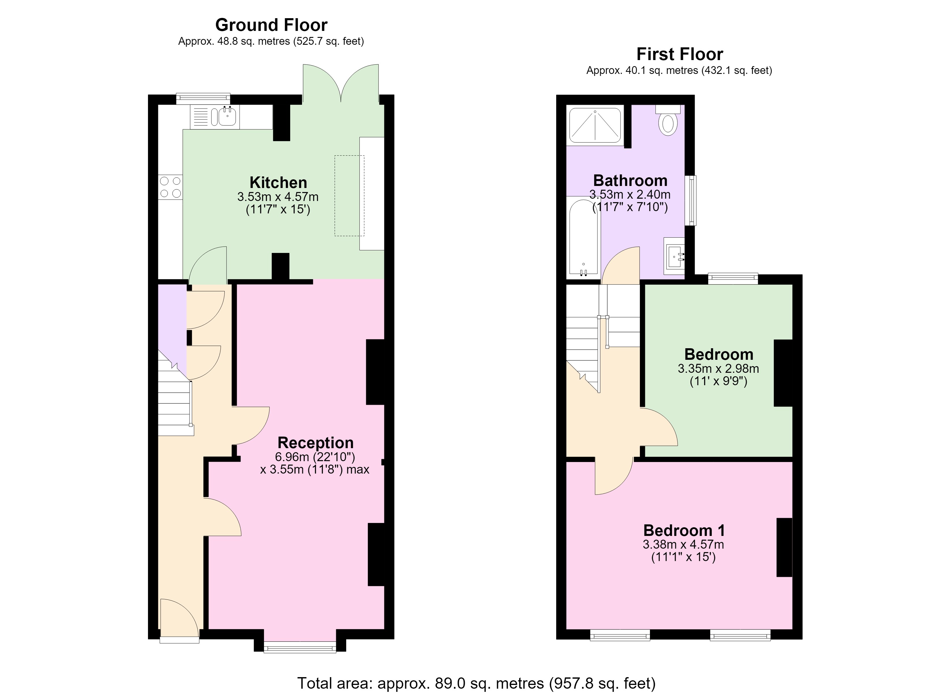 90, Calvert Road, London floorplan