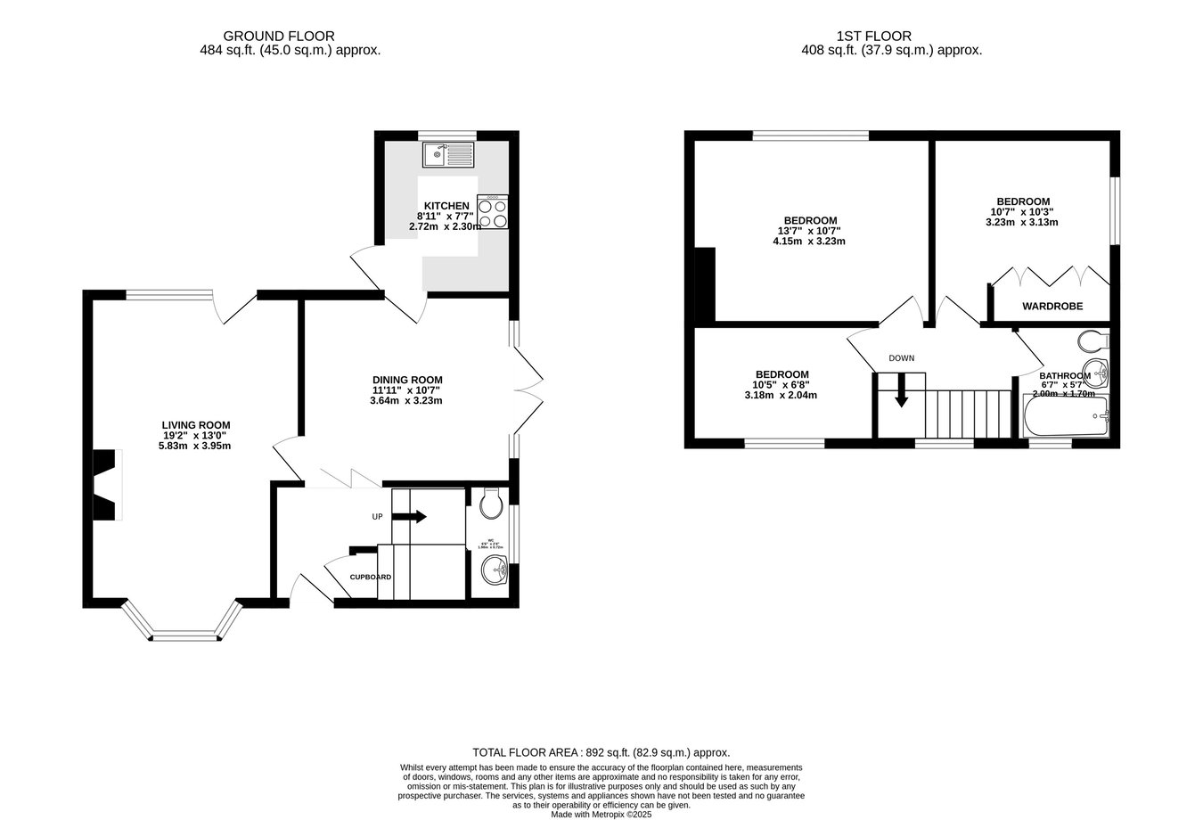 46, Westfields, Brecon floorplan