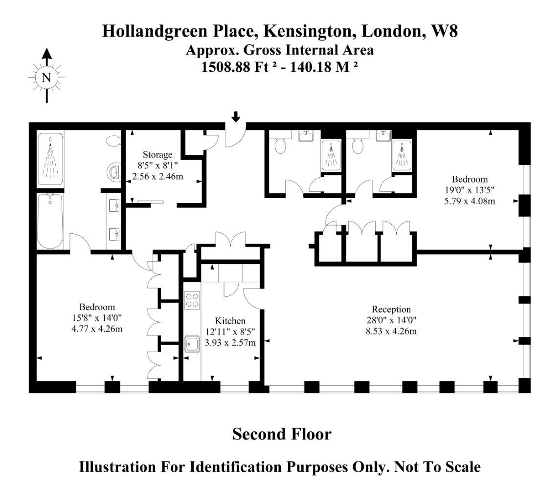 2 Bedrooms Flat to rent in Hollandgreen Place, Kensington / Holland Park, London W8