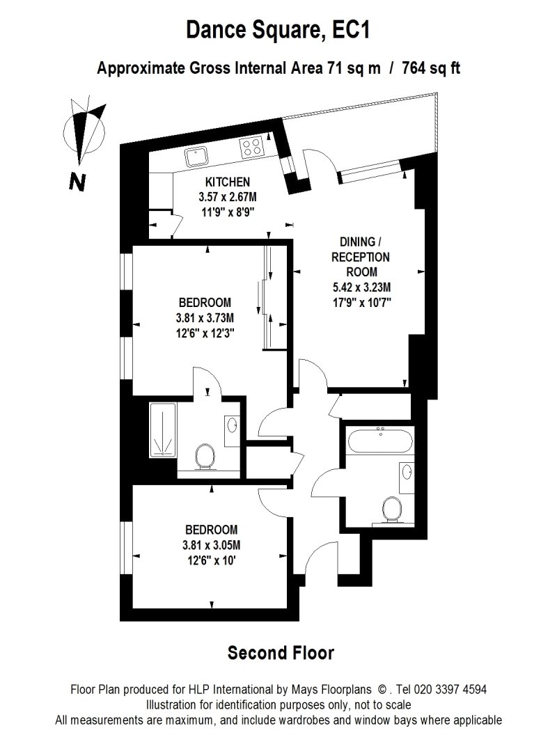 2 Bedrooms Flat for sale in 107 Dance Square, London EC1V
