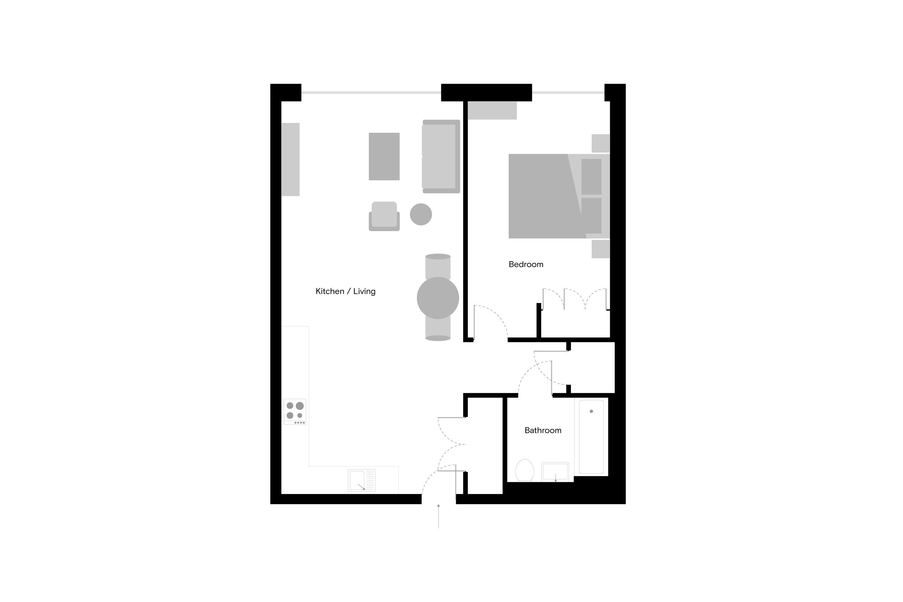 Flat 11910, Gessner Apartments, 3 Watermead Way, Tottenham Hale floorplan