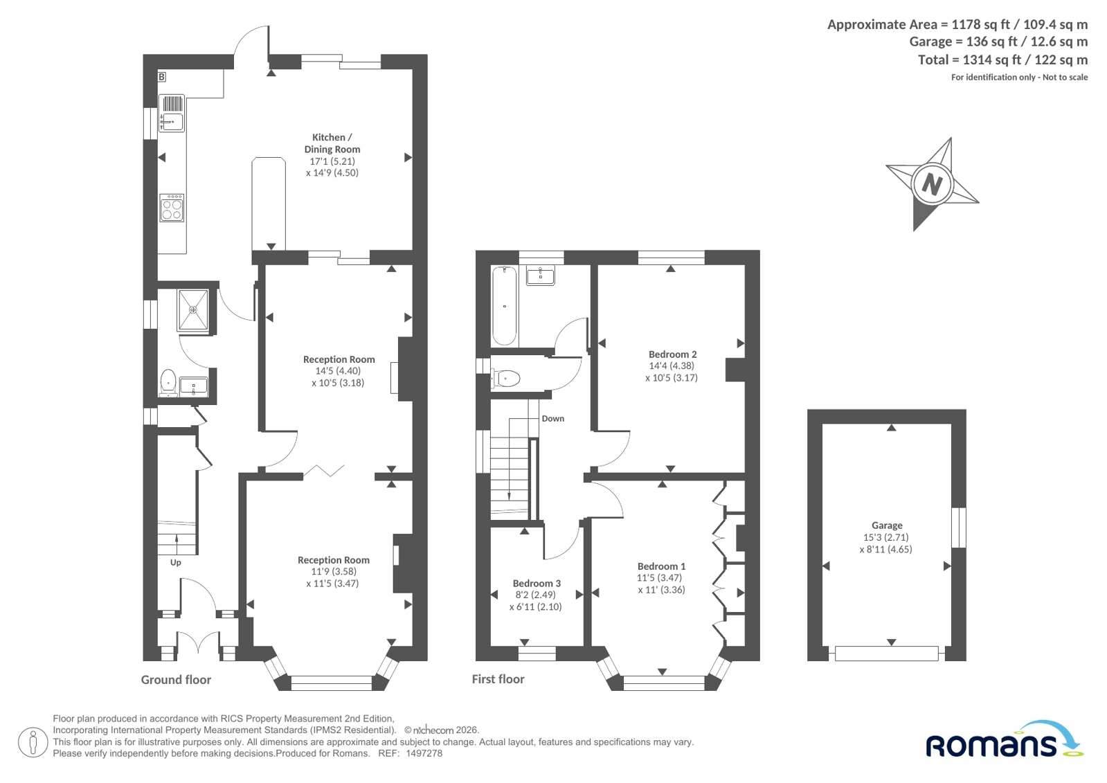 86, Chiltern Crescent, Reading floorplan