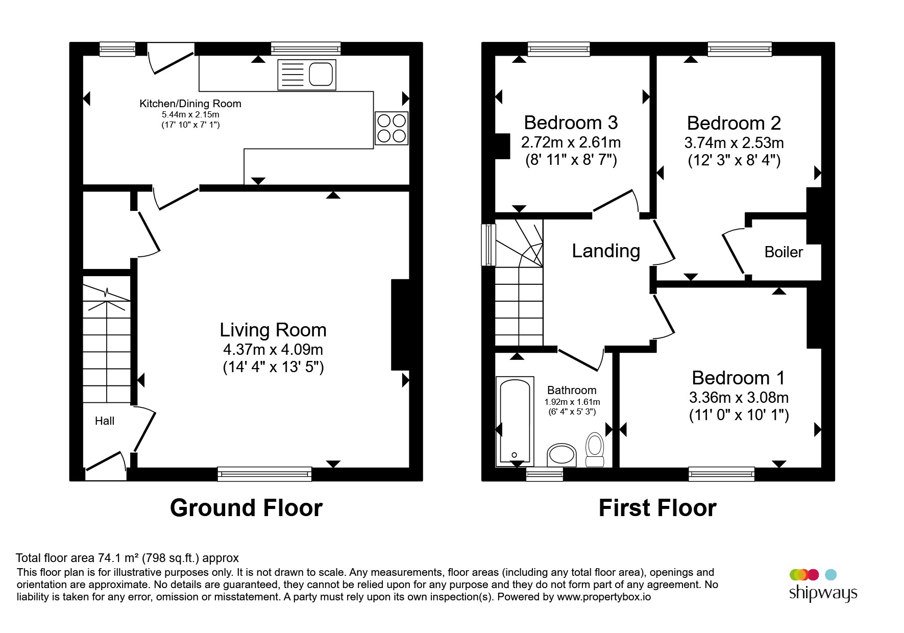 3, Beauchamp Avenue, Tenbury Wells floorplan