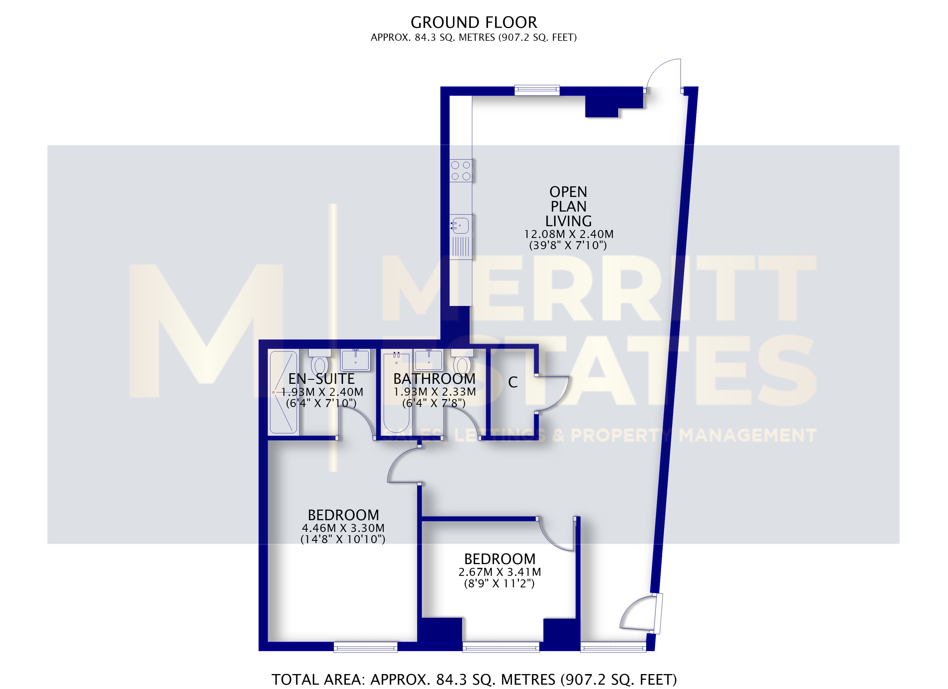 Apartment 52a, The Waterside Apartments, West Bridgford, Nottingham floorplan