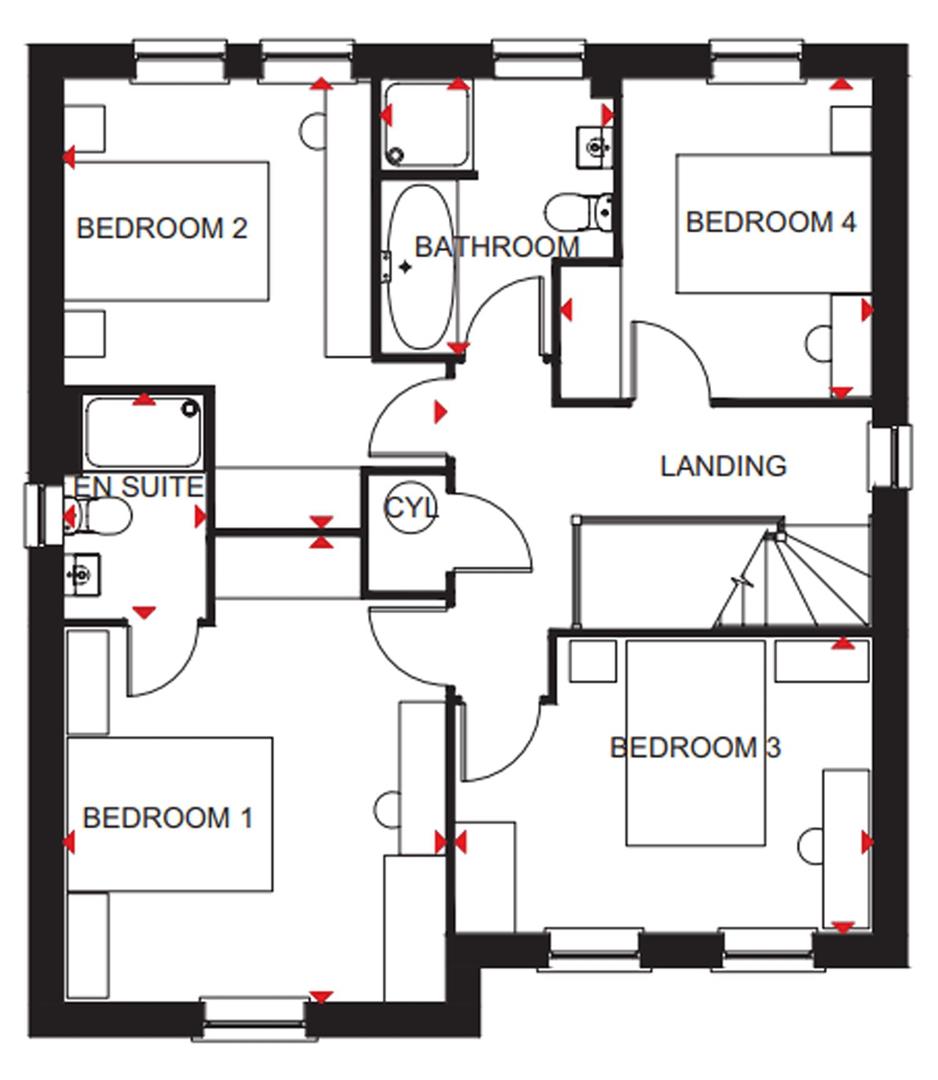 The Holden, Longmeanygate, Leyland floorplan