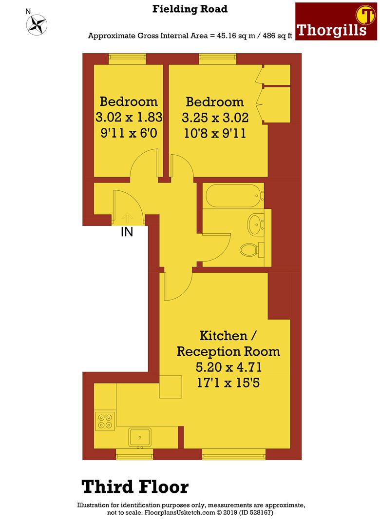 2 Bedrooms Flat to rent in Fielding Road, London W14