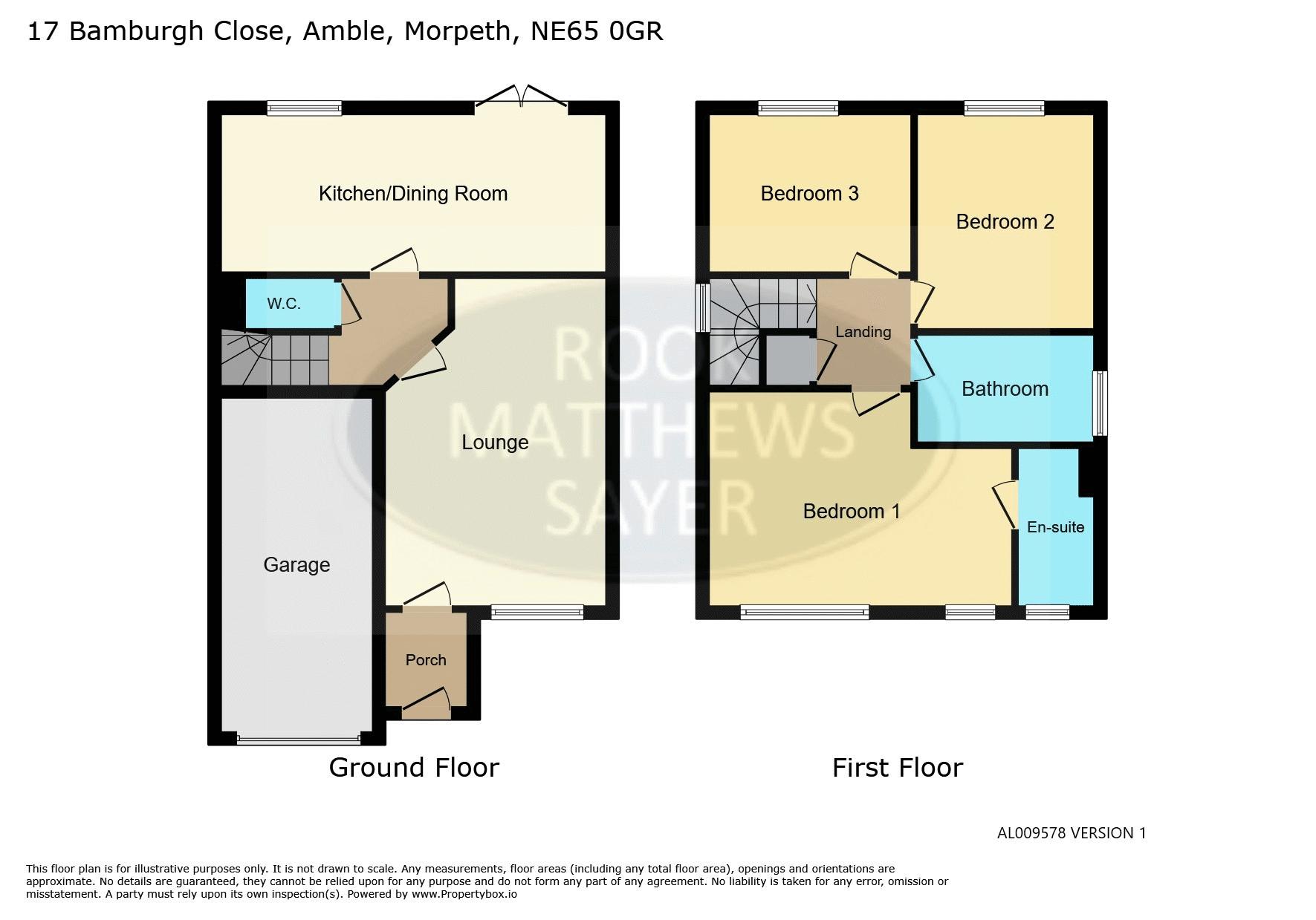 17, Bamburgh Close, Morpeth floorplan
