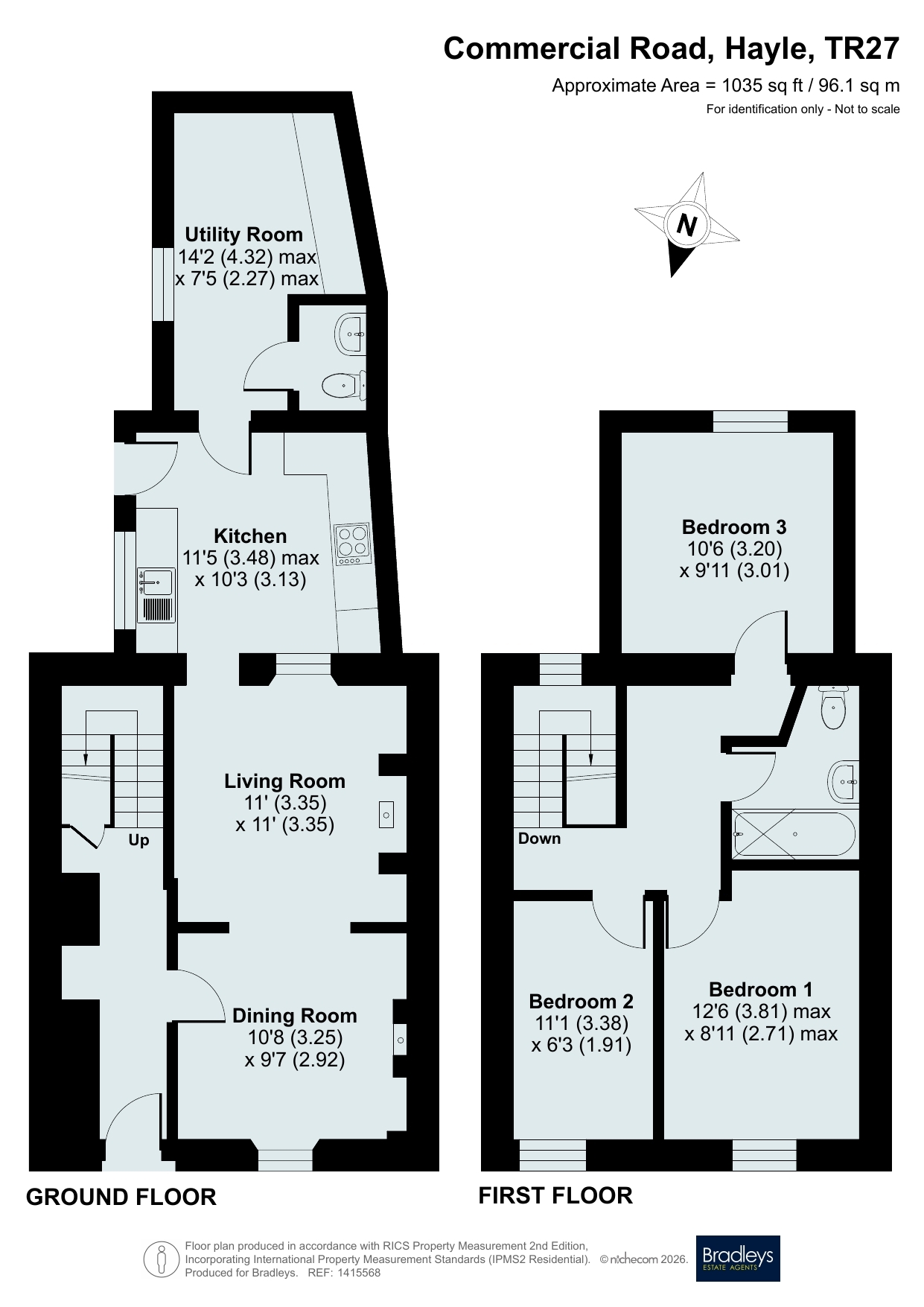 Globe House, 56, Commercial Road, Cornwall floorplan