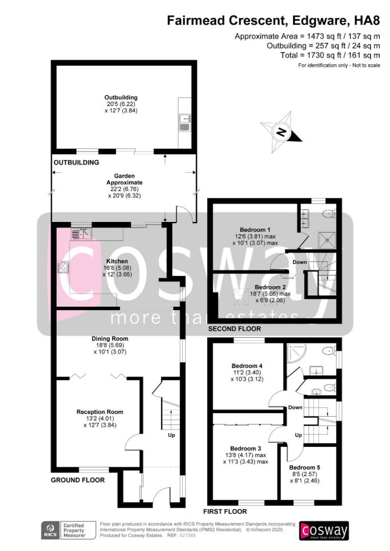 5 bed semidetached house for sale in Fairmead Crescent, Edgware HA8
