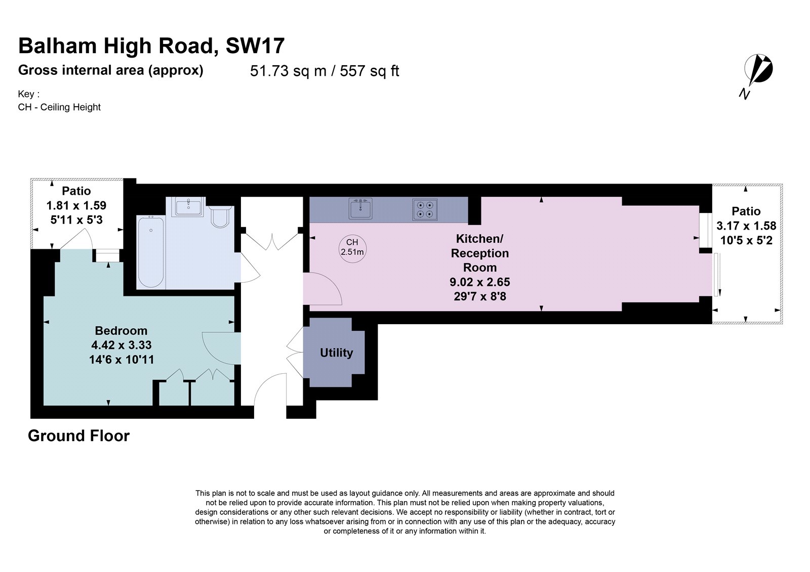 Flat 27, 215a, Balham High Road, London floorplan
