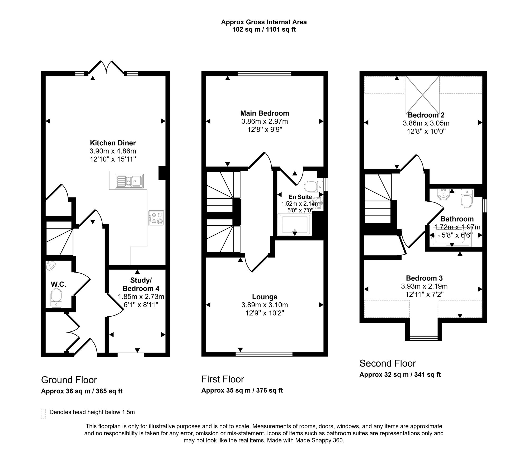 11 Hardwick Close, Wigan floorplan