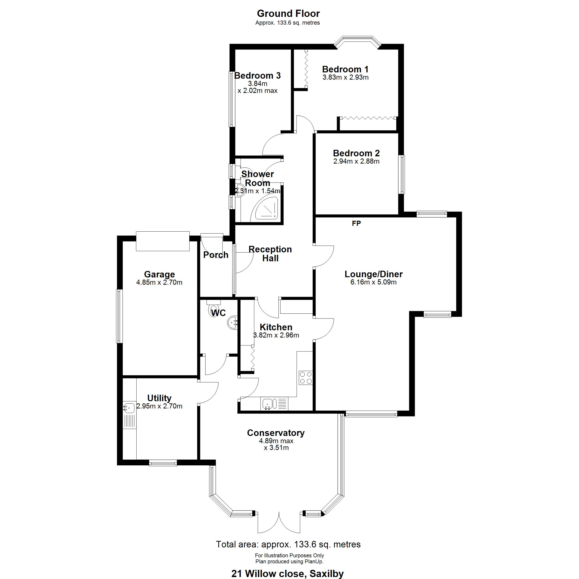 21, Willow Close, Lincoln floorplan