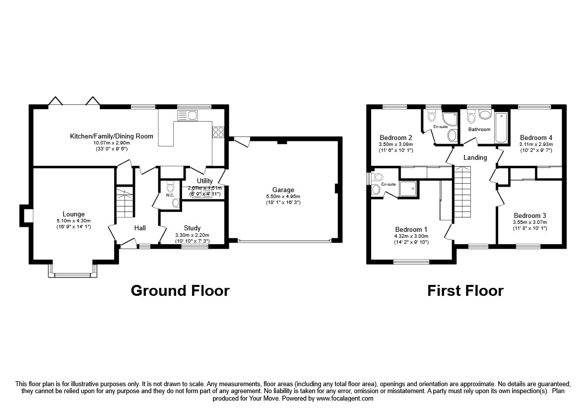 19, Kingfisher Way, Oswestry floorplan
