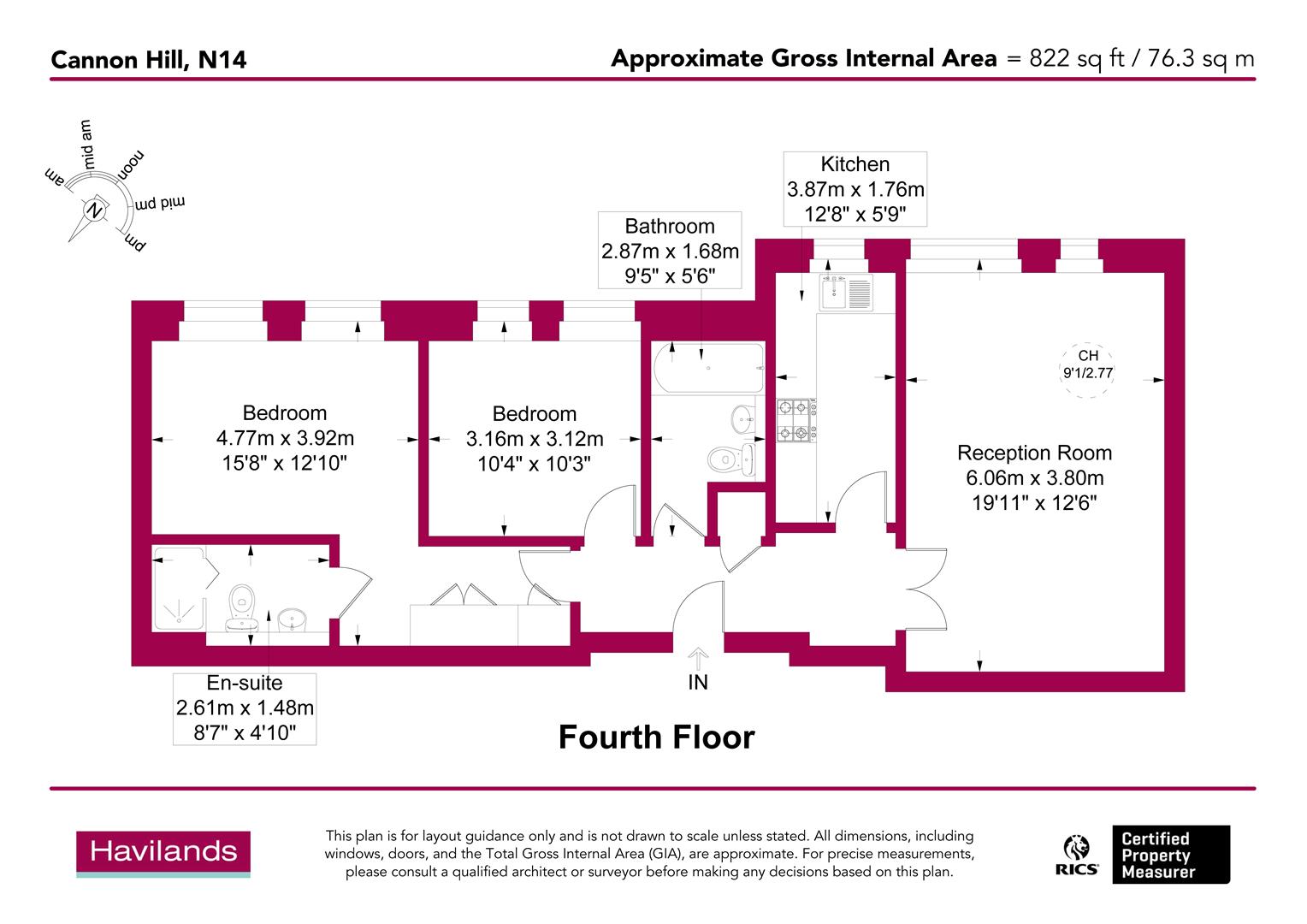 Cannon Hill, N14 floorplan