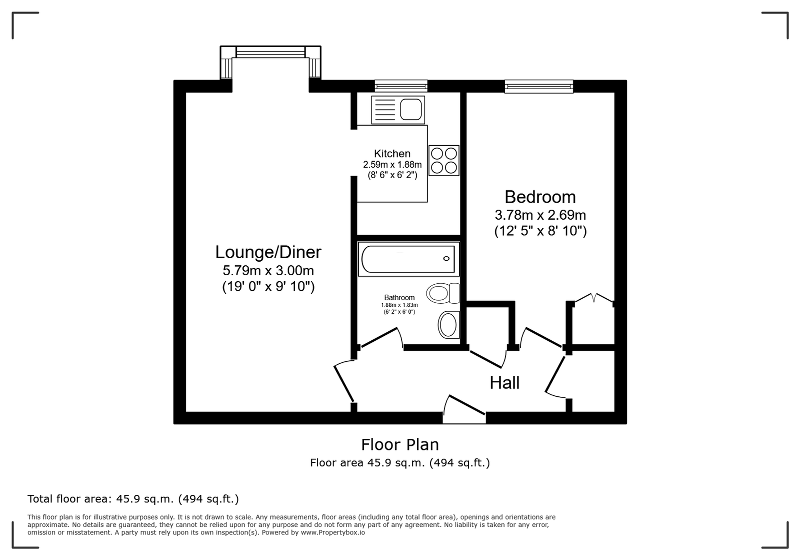 19, Tilley Close, Rochester floorplan