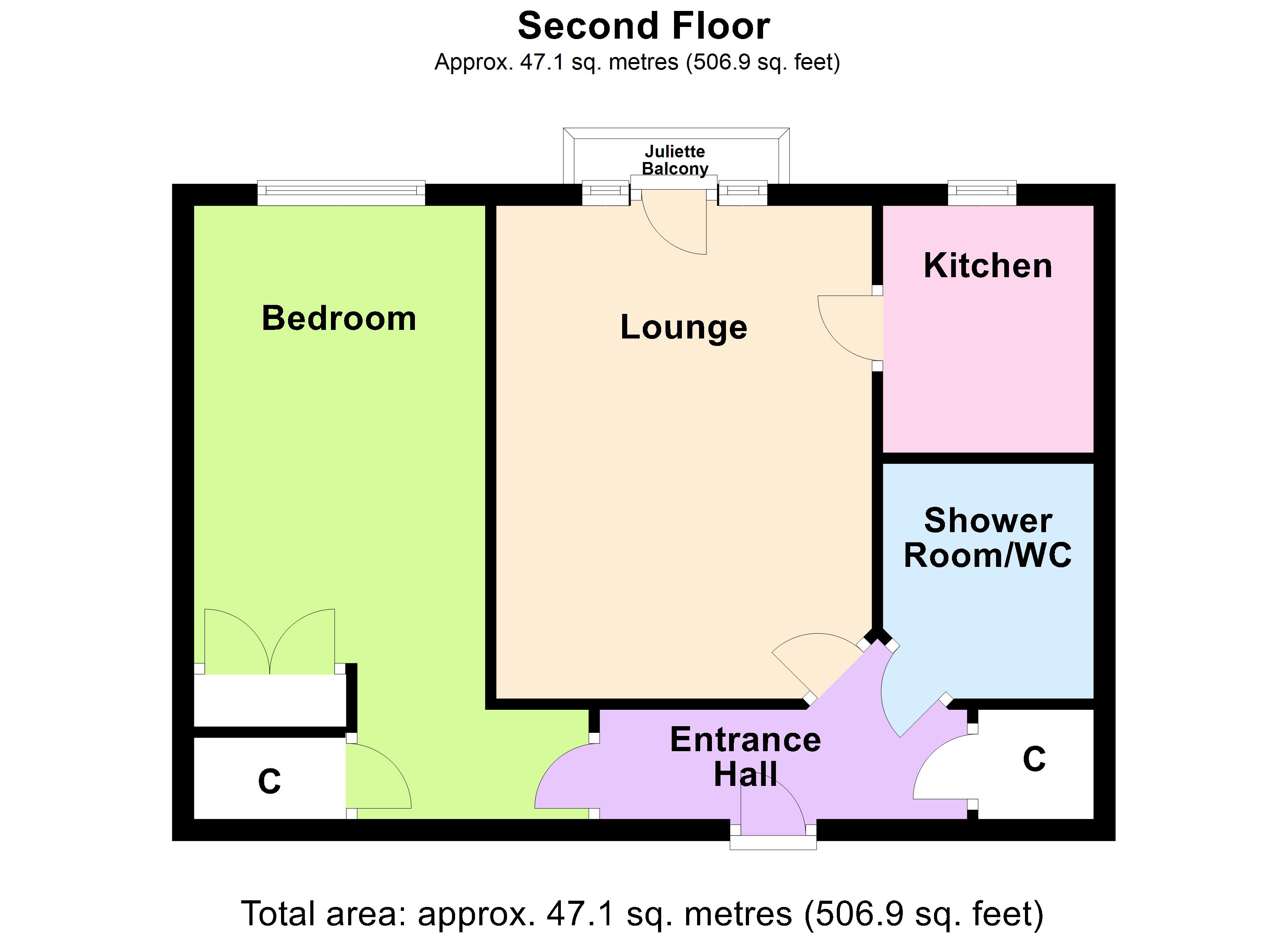 32 Pegasus Court, The Street, Rustington floorplan