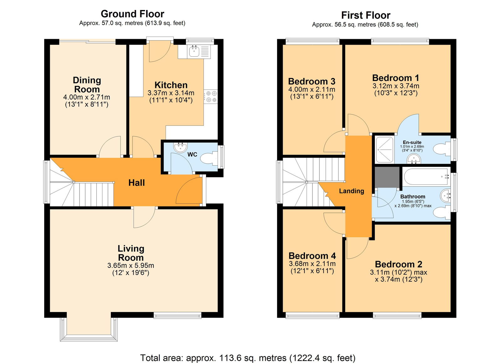 54, Herbert March Close, Cardiff floorplan