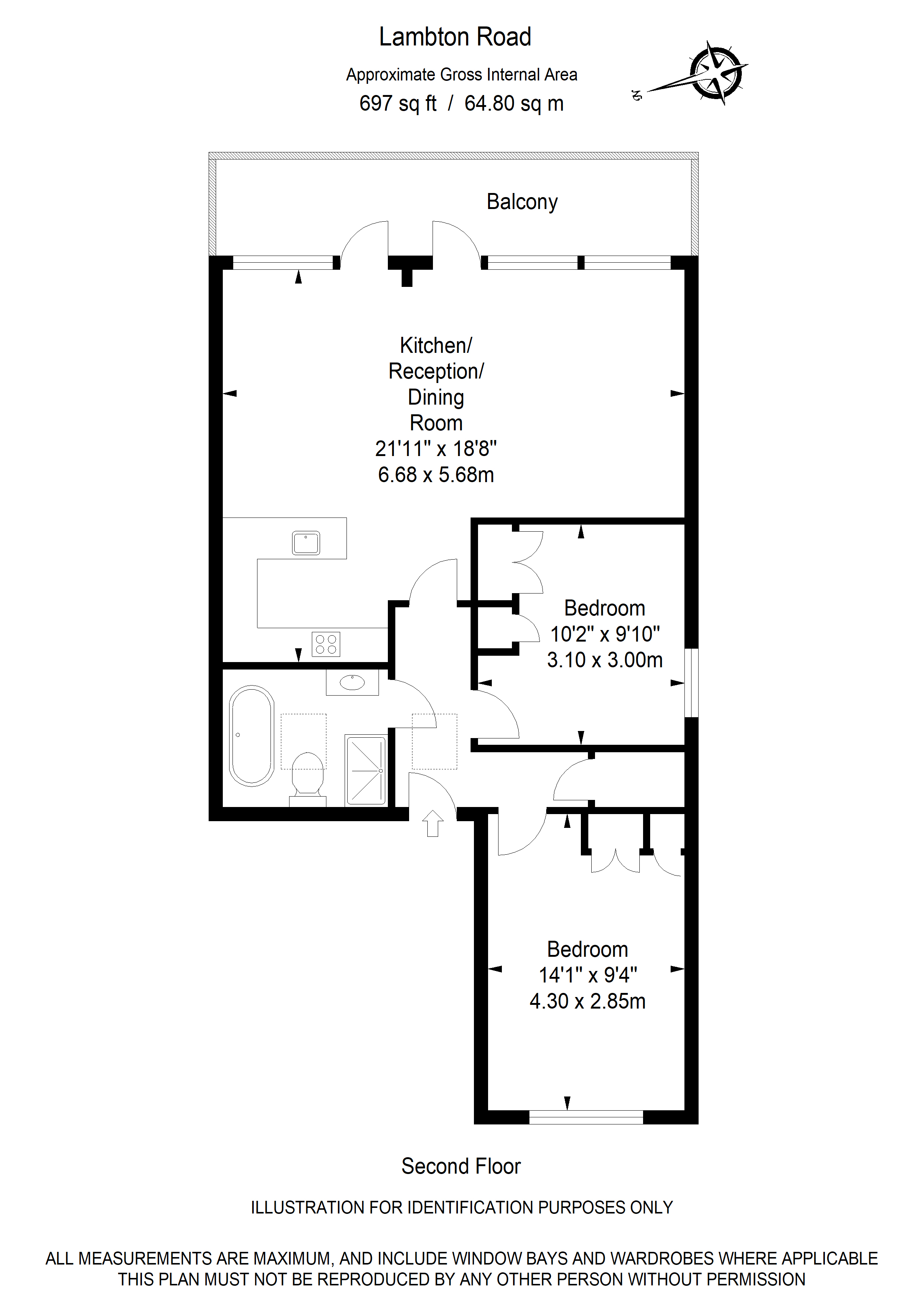 Lambton Road, London floorplan