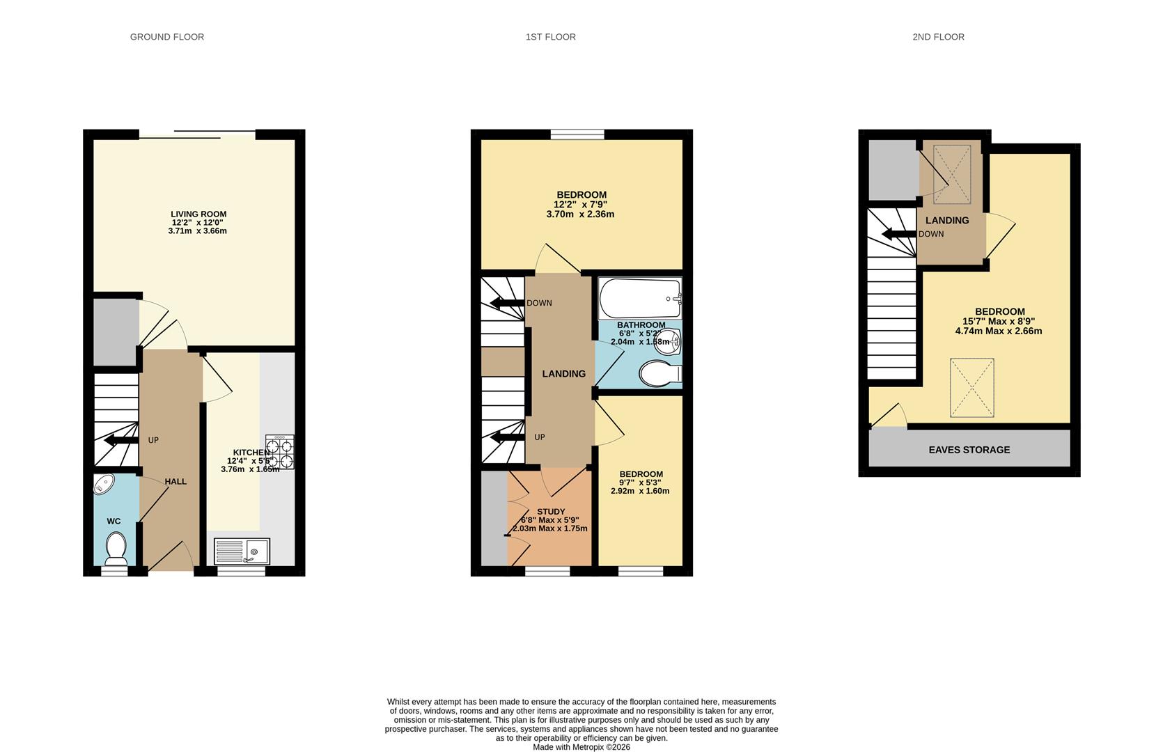 282, Buxton Road, Stockport floorplan
